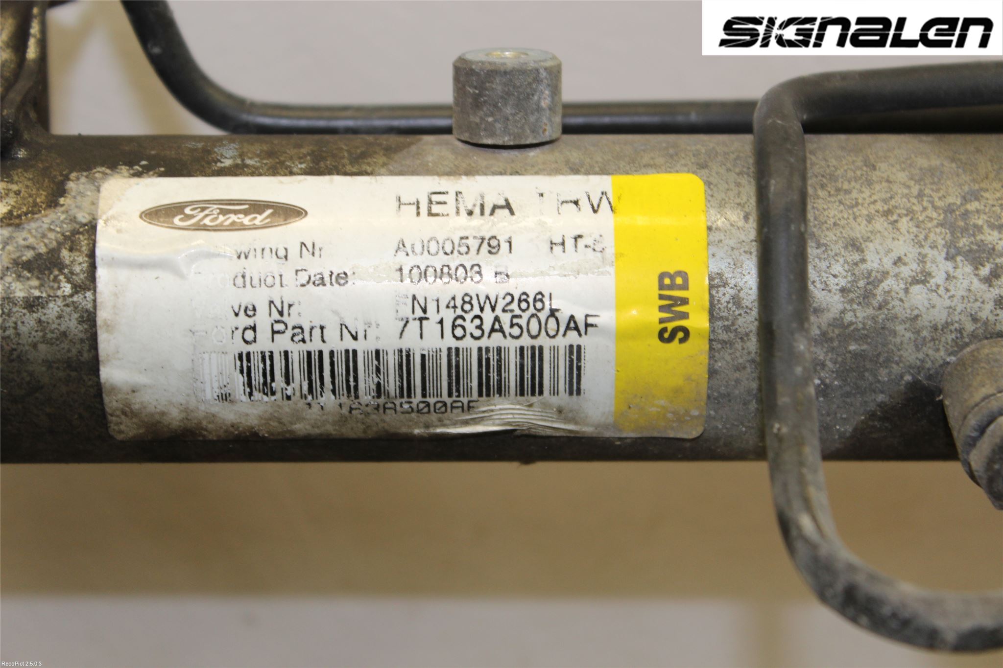 Ford TRANSIT CONNECT 03-08 Servo Snekke - Tannstang