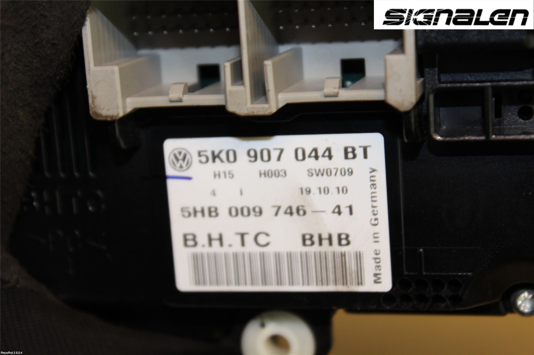 Volkswagen VW GOLF VI 09-13 Varme Ac Betjening-Display