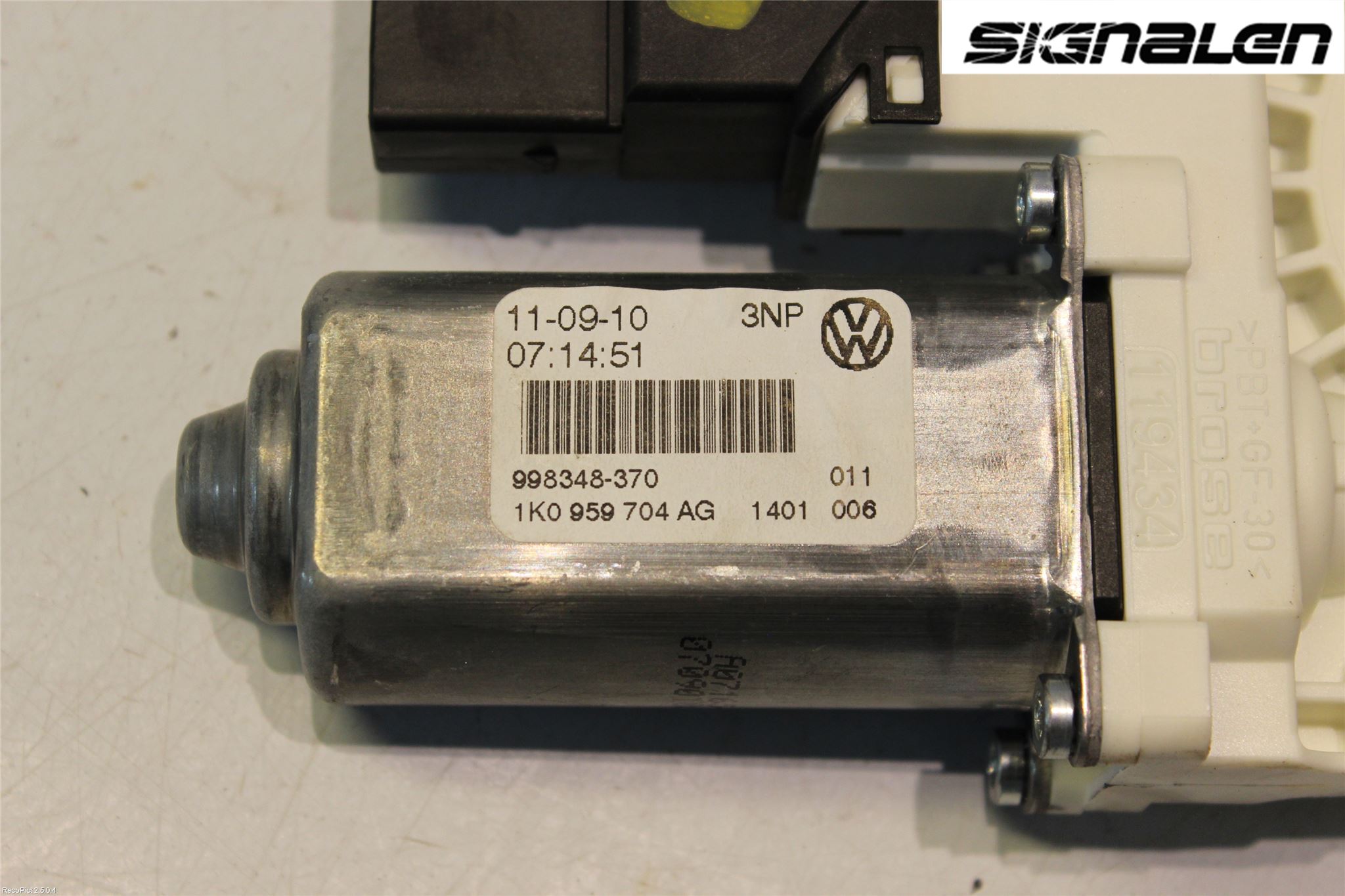 Volkswagen VW GOLF VI 09-13 Vindusheismotor