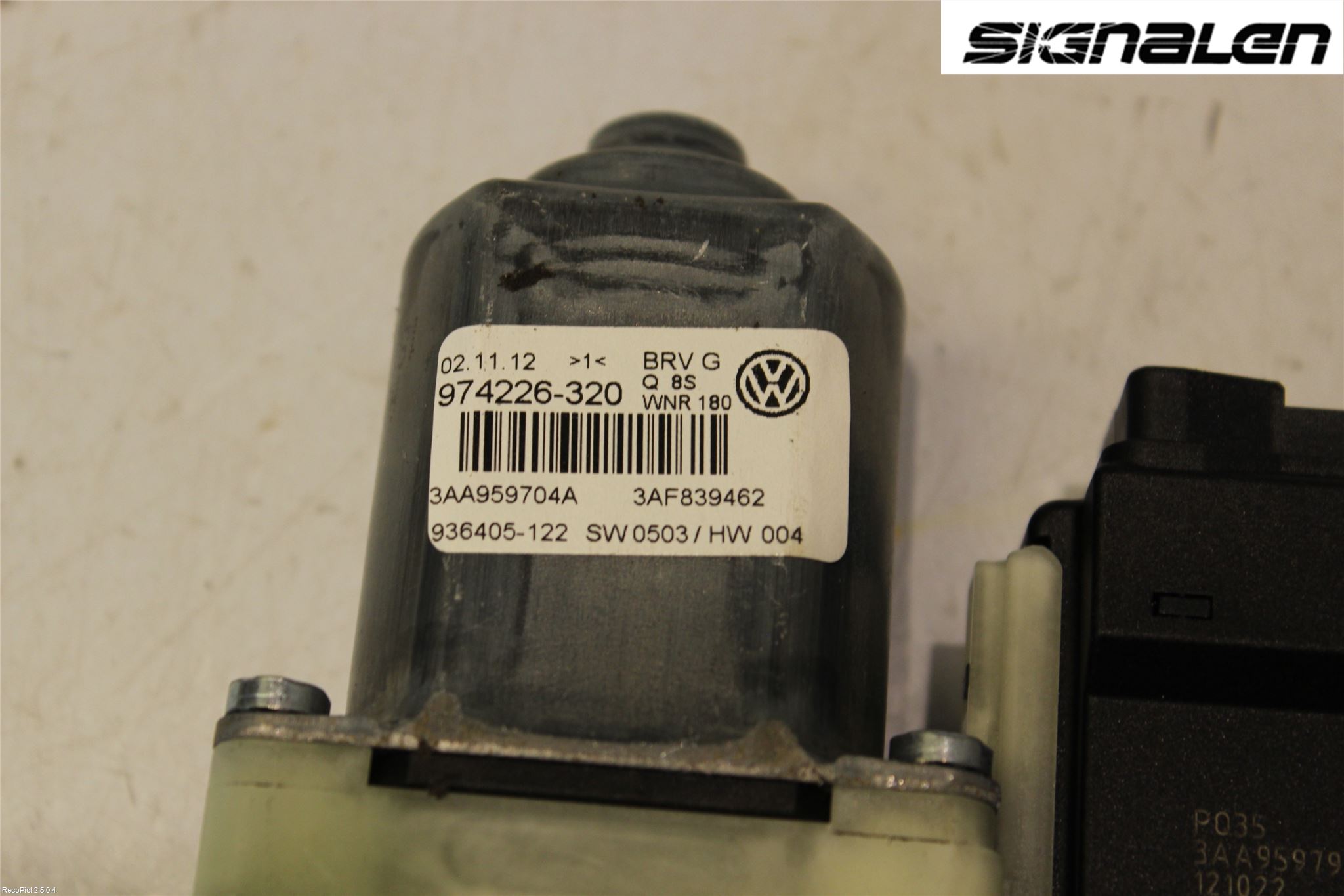 Volkswagen VW PASSAT 11-14 Vindusheismotor