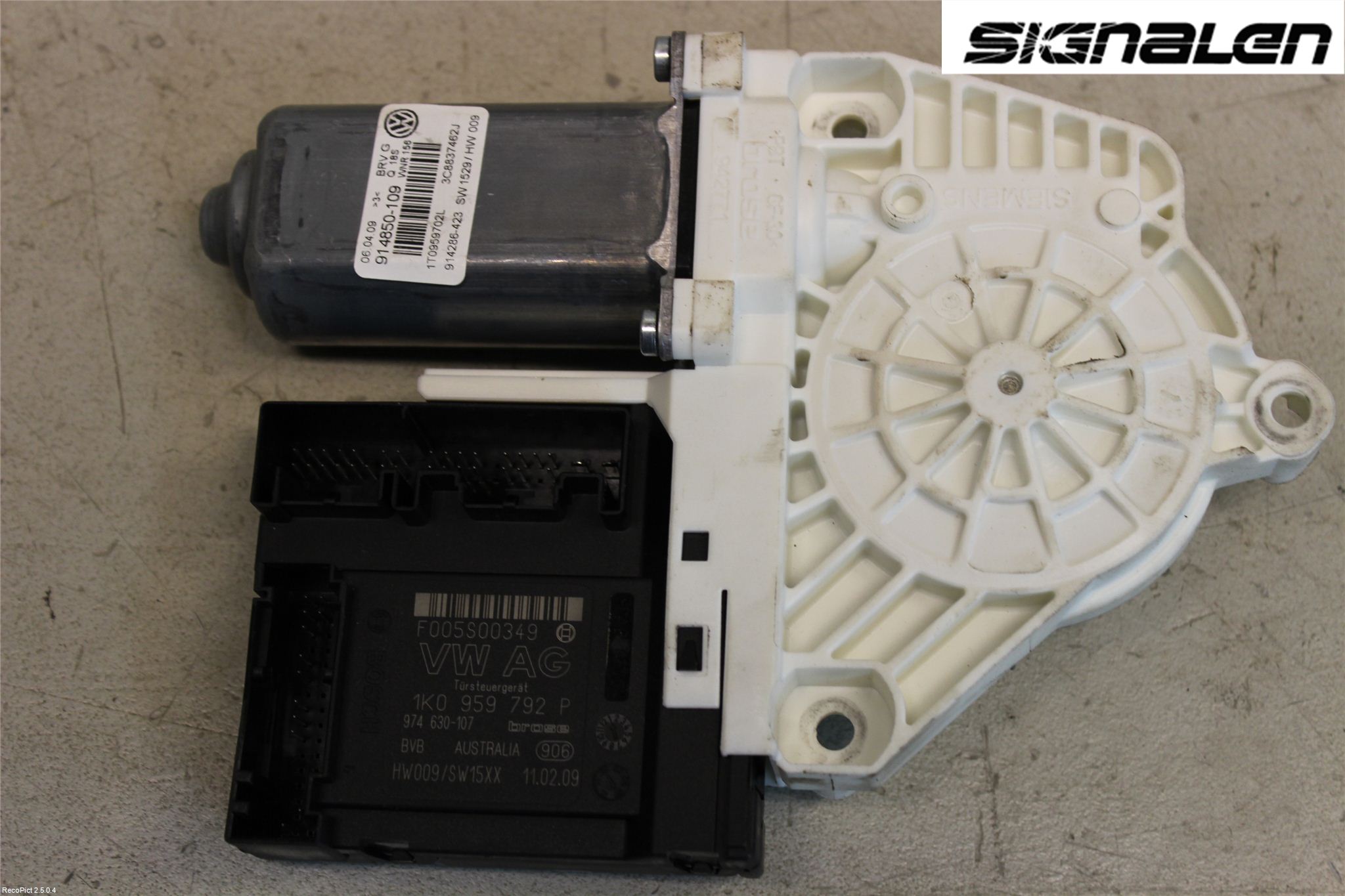 Volkswagen VW PASSAT CC 08-16 Vindusheismotor
