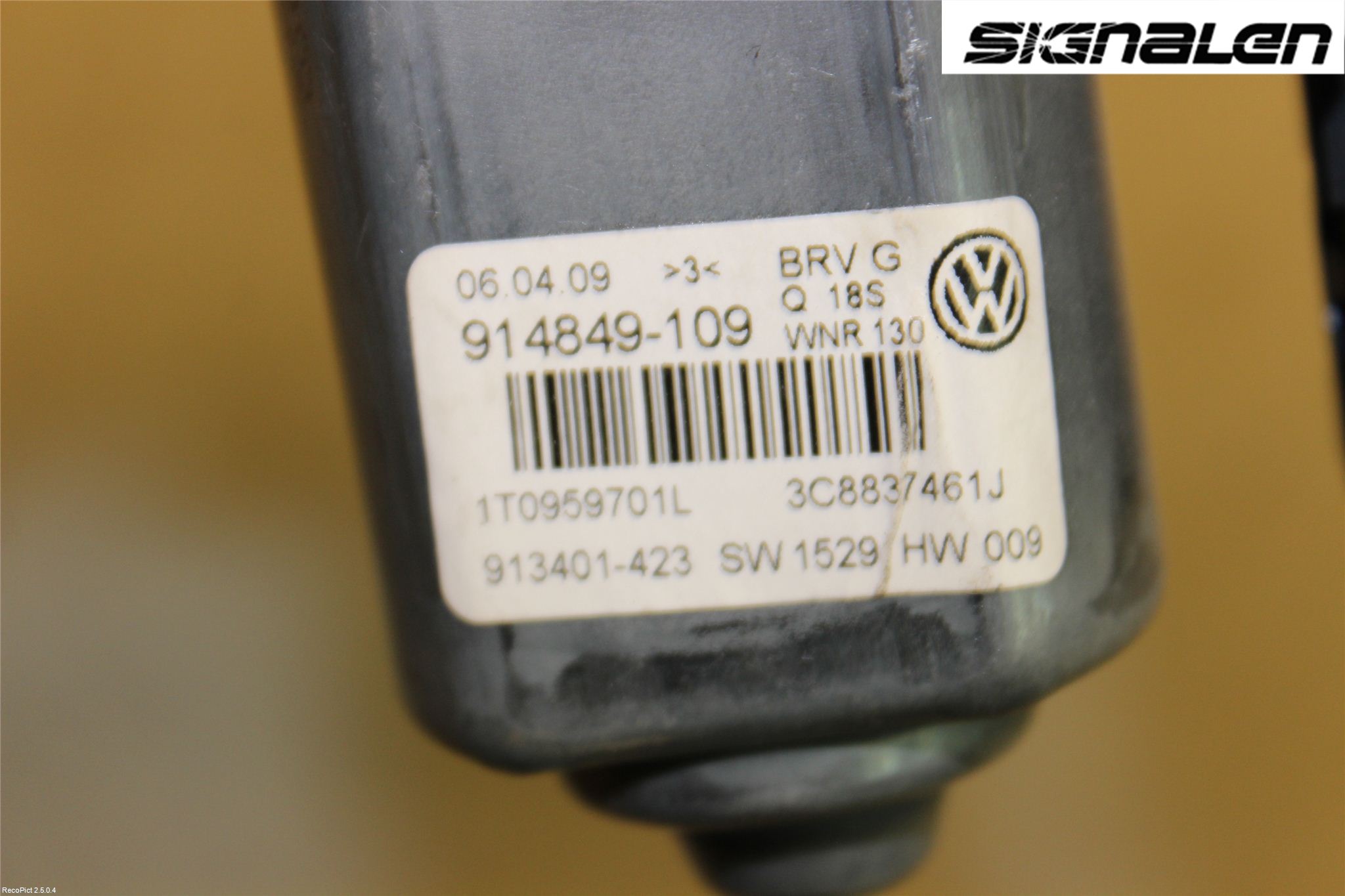 Volkswagen VW PASSAT CC 08-16 Vindusheismotor