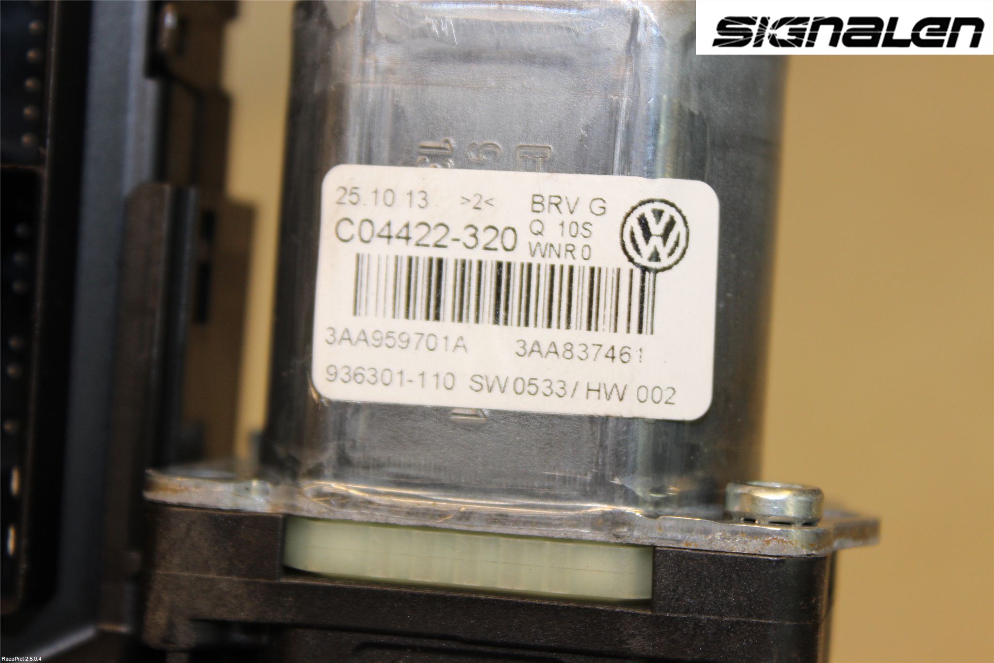 Volkswagen VW PASSAT 11-14 Vindusheismotor