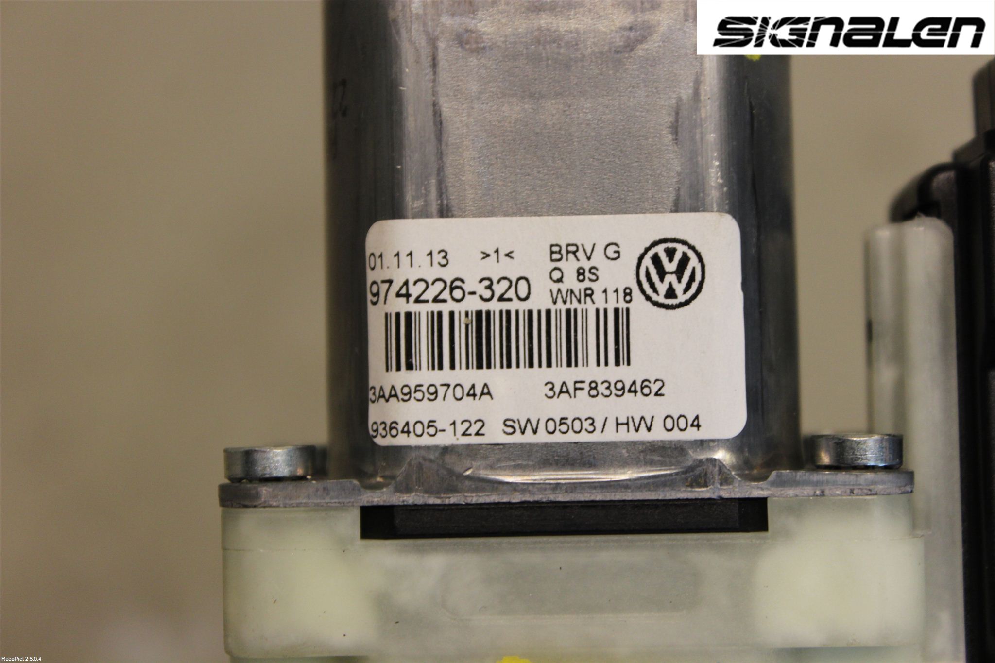 Volkswagen VW PASSAT 11-14 Vindusheismotor