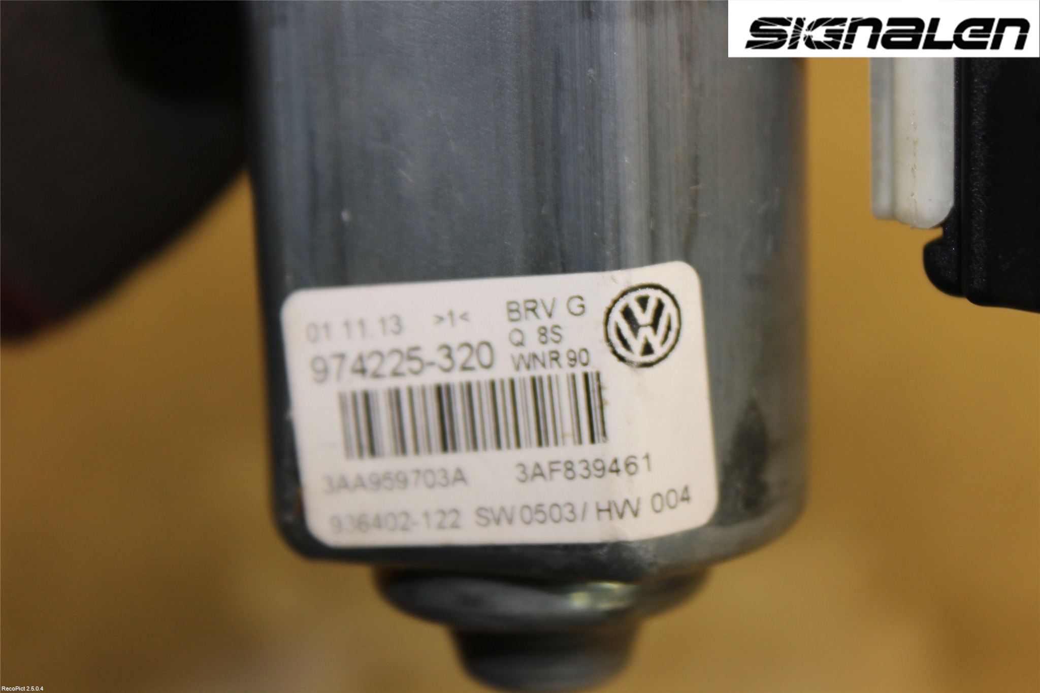 Volkswagen VW PASSAT 11-14 Vindusheismotor
