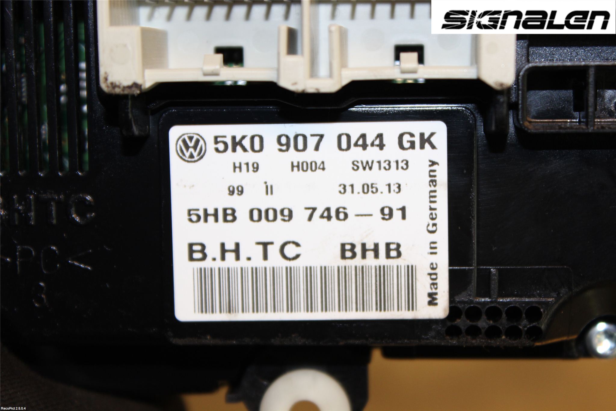 Volkswagen VW TIGUAN 07-16 Varme Ac Betjening-Display
