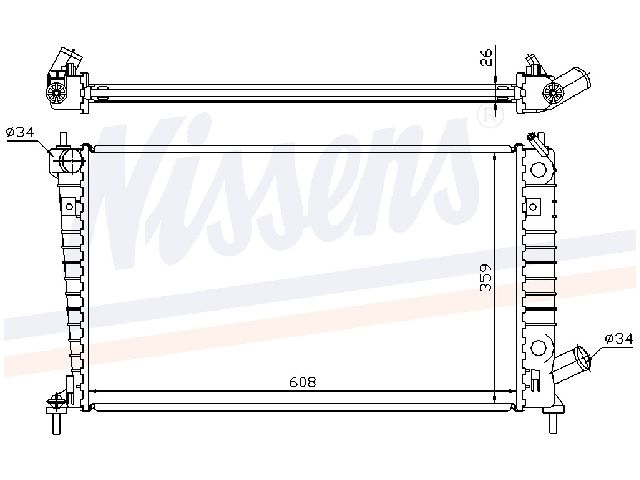 Saab 9-5     06-10 Radiator Manuell