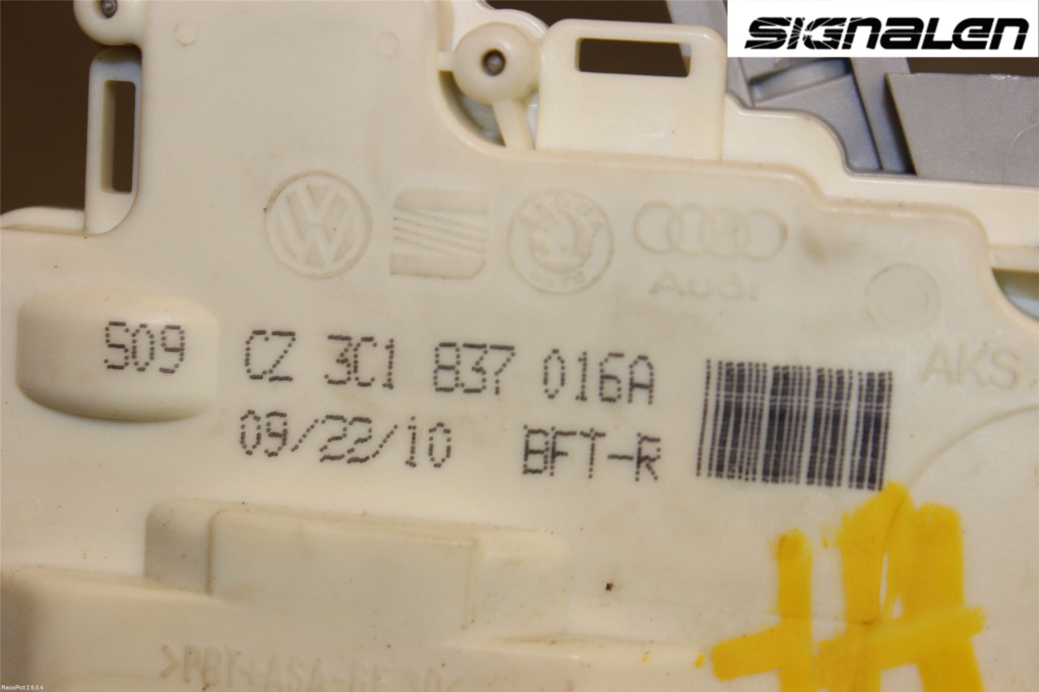 Volkswagen VW PASSAT 05-11 Dørlås - Låsekasse