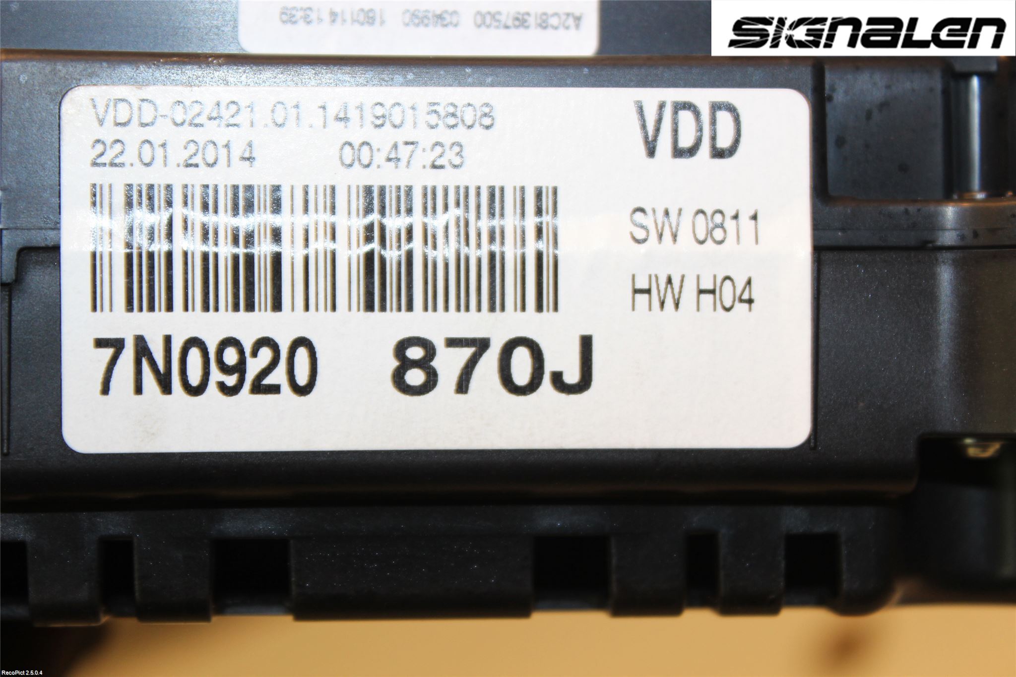 Volkswagen VW SHARAN 11- Instr Kombinert