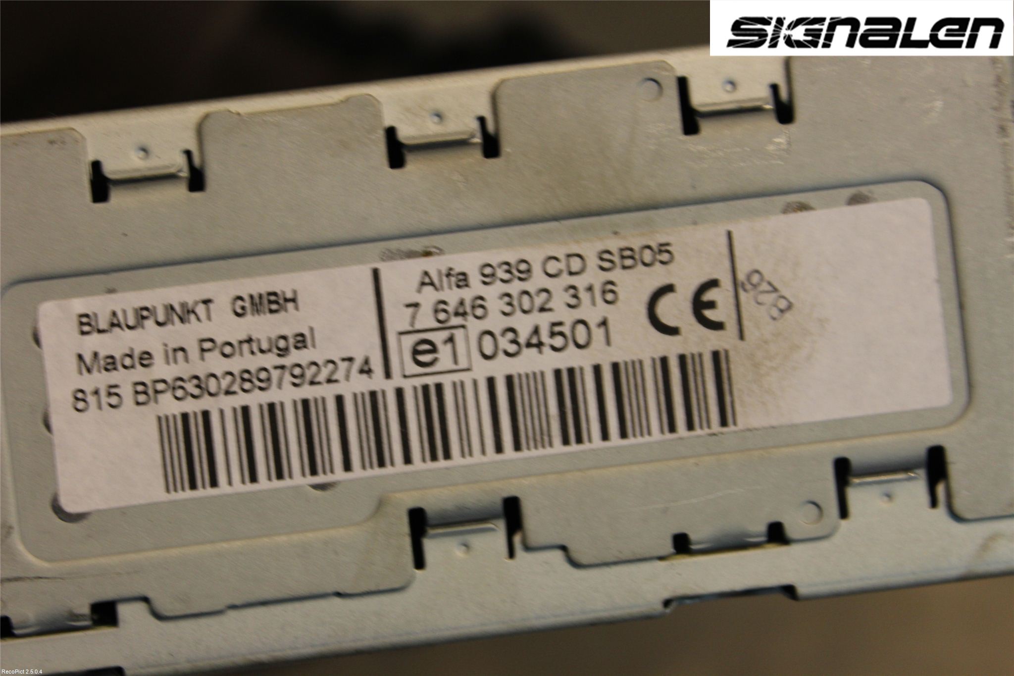 Alfa 159 Stereo Radio