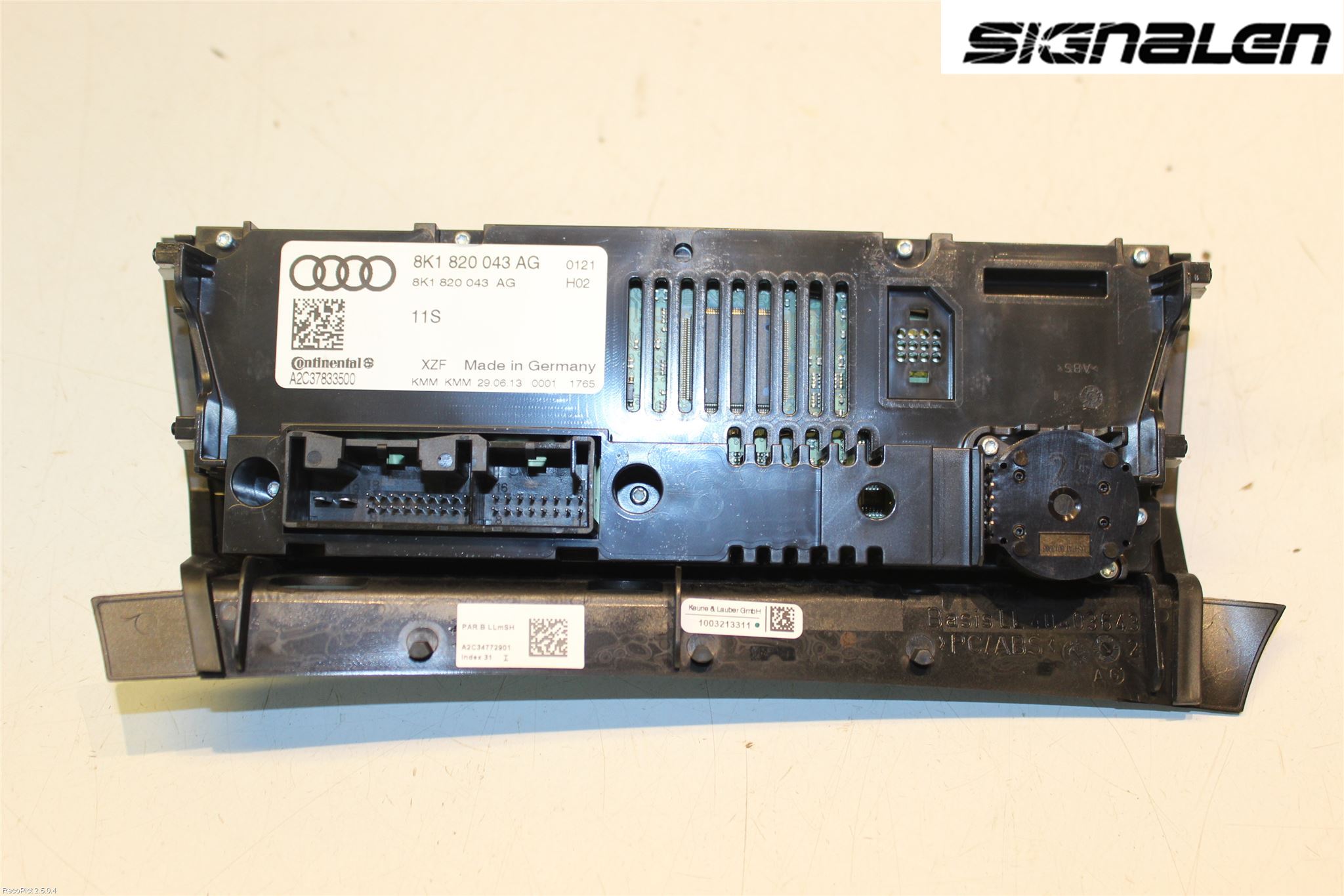Audi Q5 09-16 Varme Ac Betjening-Display