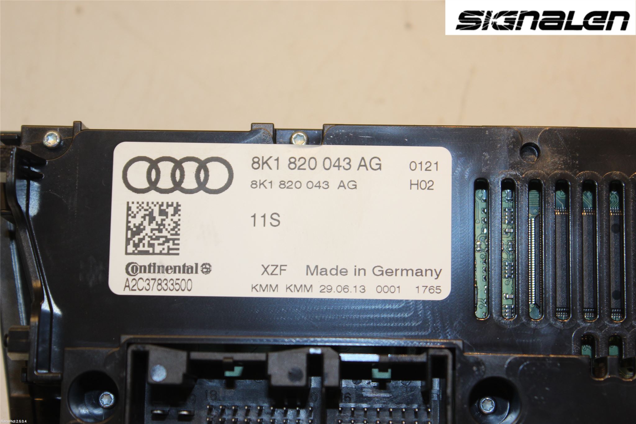 Audi Q5 09-16 Varme Ac Betjening-Display