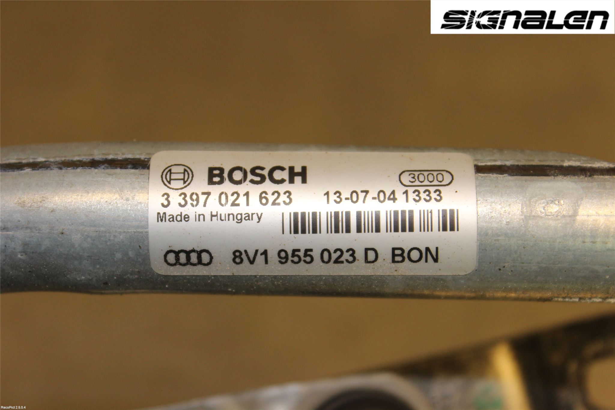 Audi A3/S3 8V 13-20 Viskeroverføring Frontrute