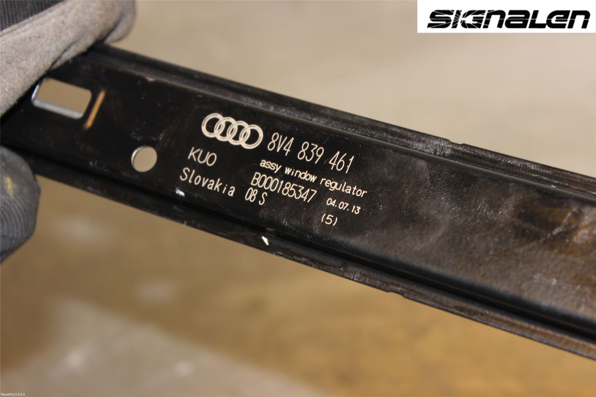 Audi A3/S3 8V 13-20 Vindusheis