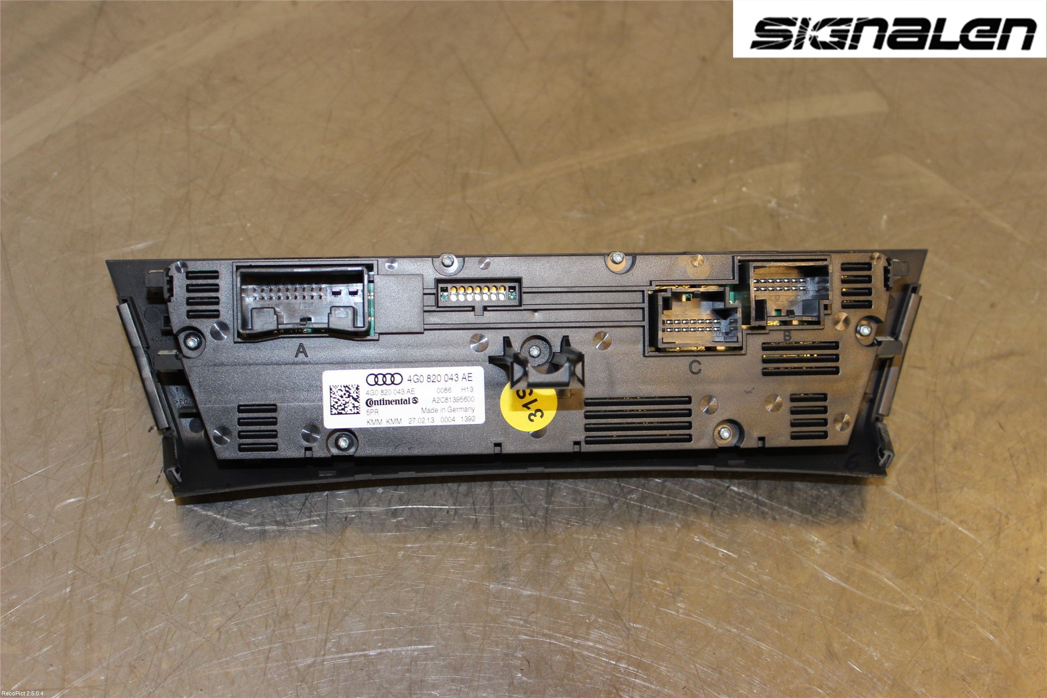 Audi A6/S6 4G 11-18 Varme Ac Betjening-Display