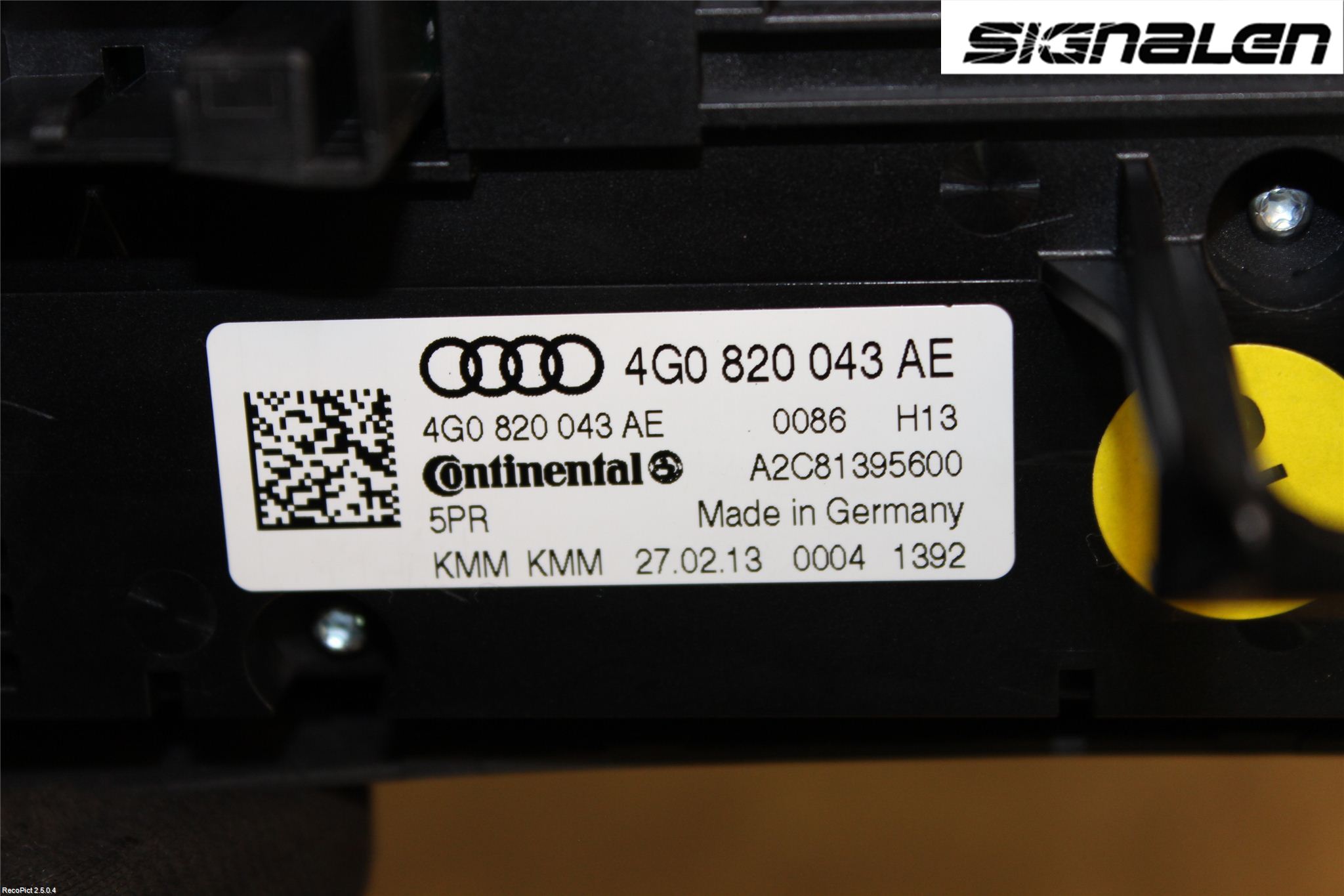 Audi A6/S6 4G 11-18 Varme Ac Betjening-Display