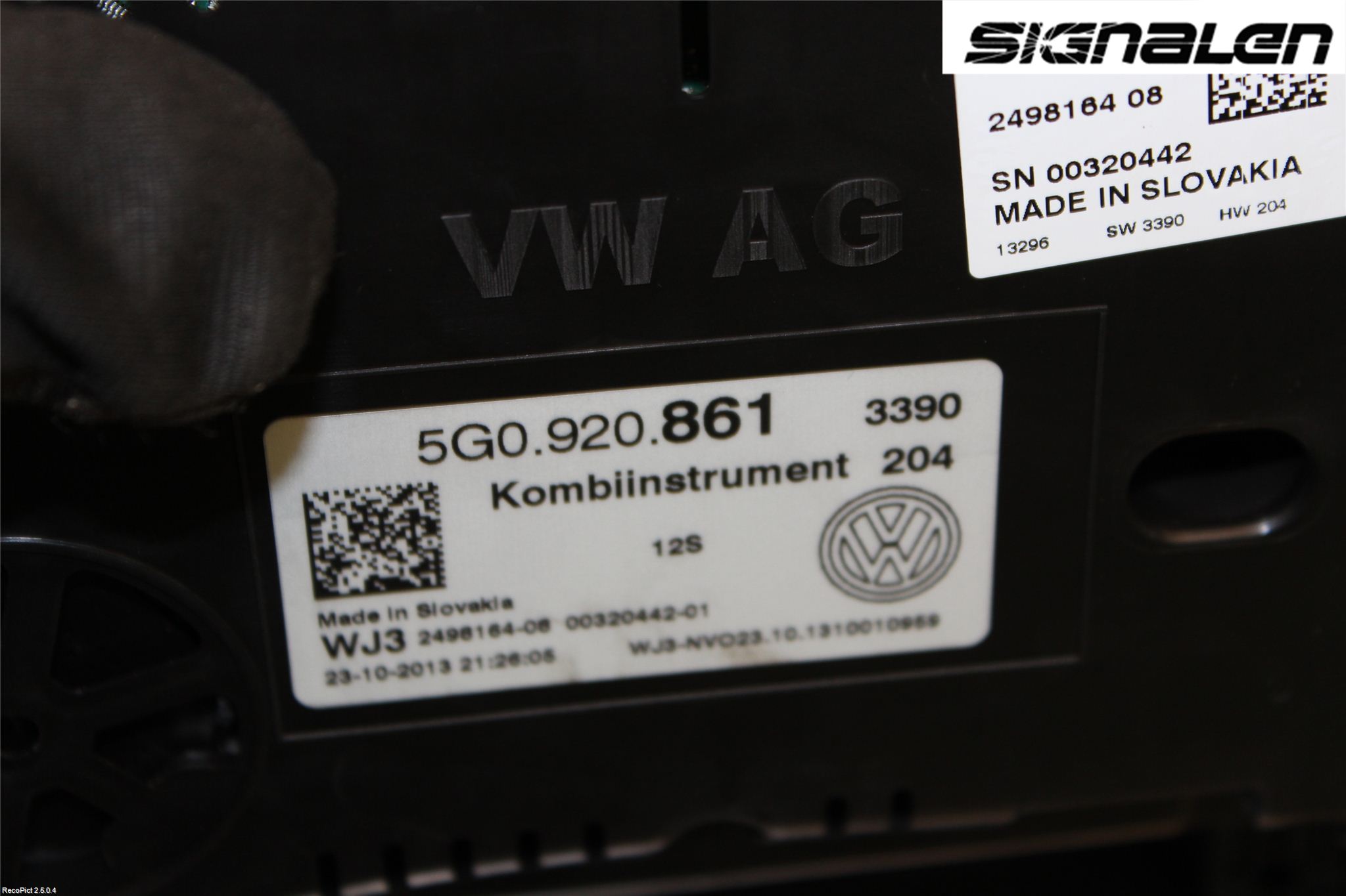 Volkswagen VW GOLF / E-GOLF VII 13-20 Instr Kombinert