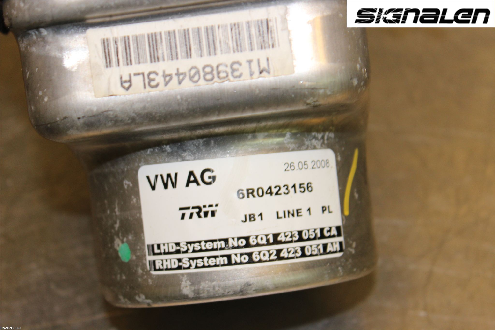 Skoda FABIA 07-14 Servostyring Eletrisk Pumpe