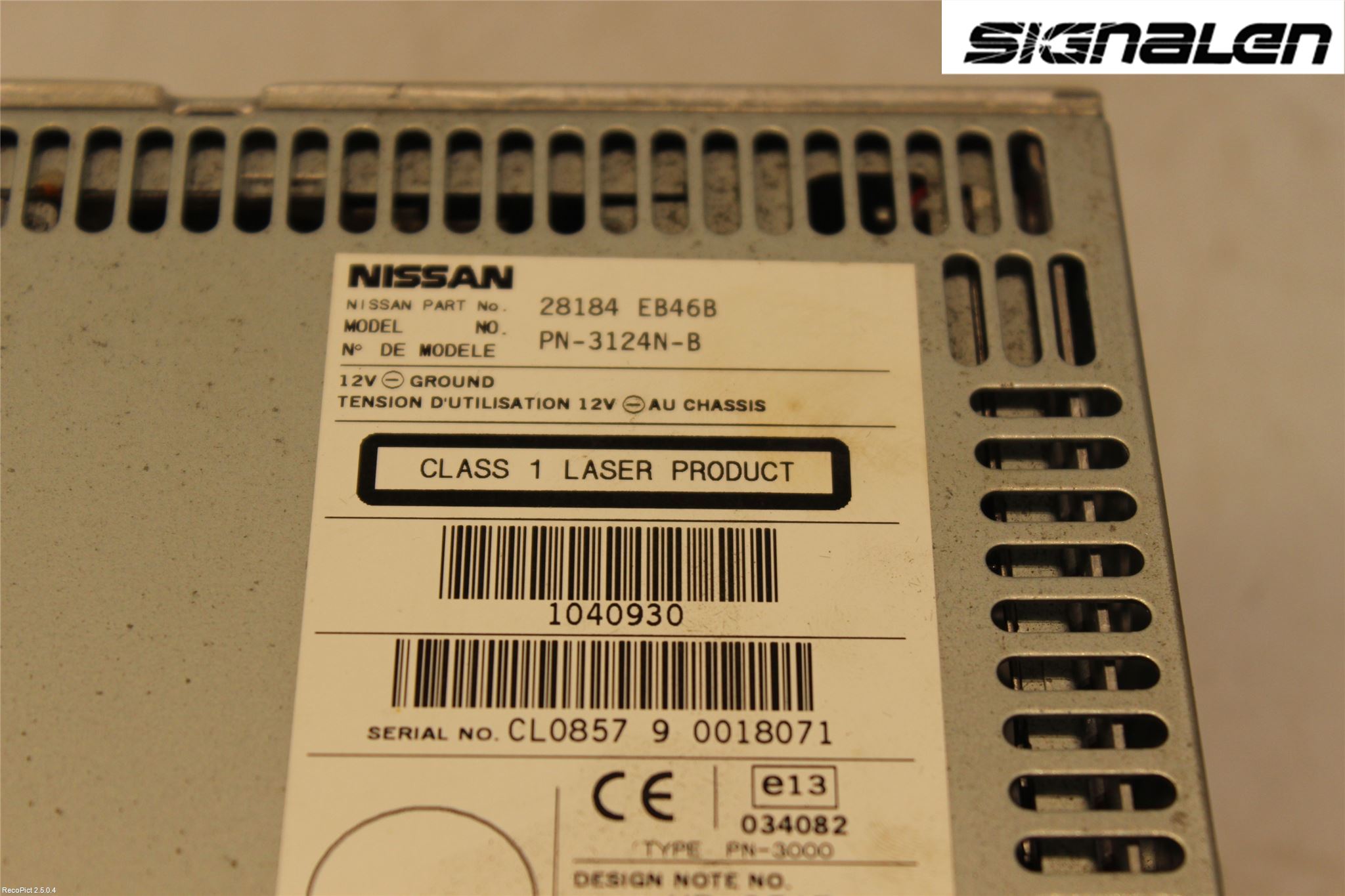 Nissan NAVARA 05-16 Stereo Radio Med Cd