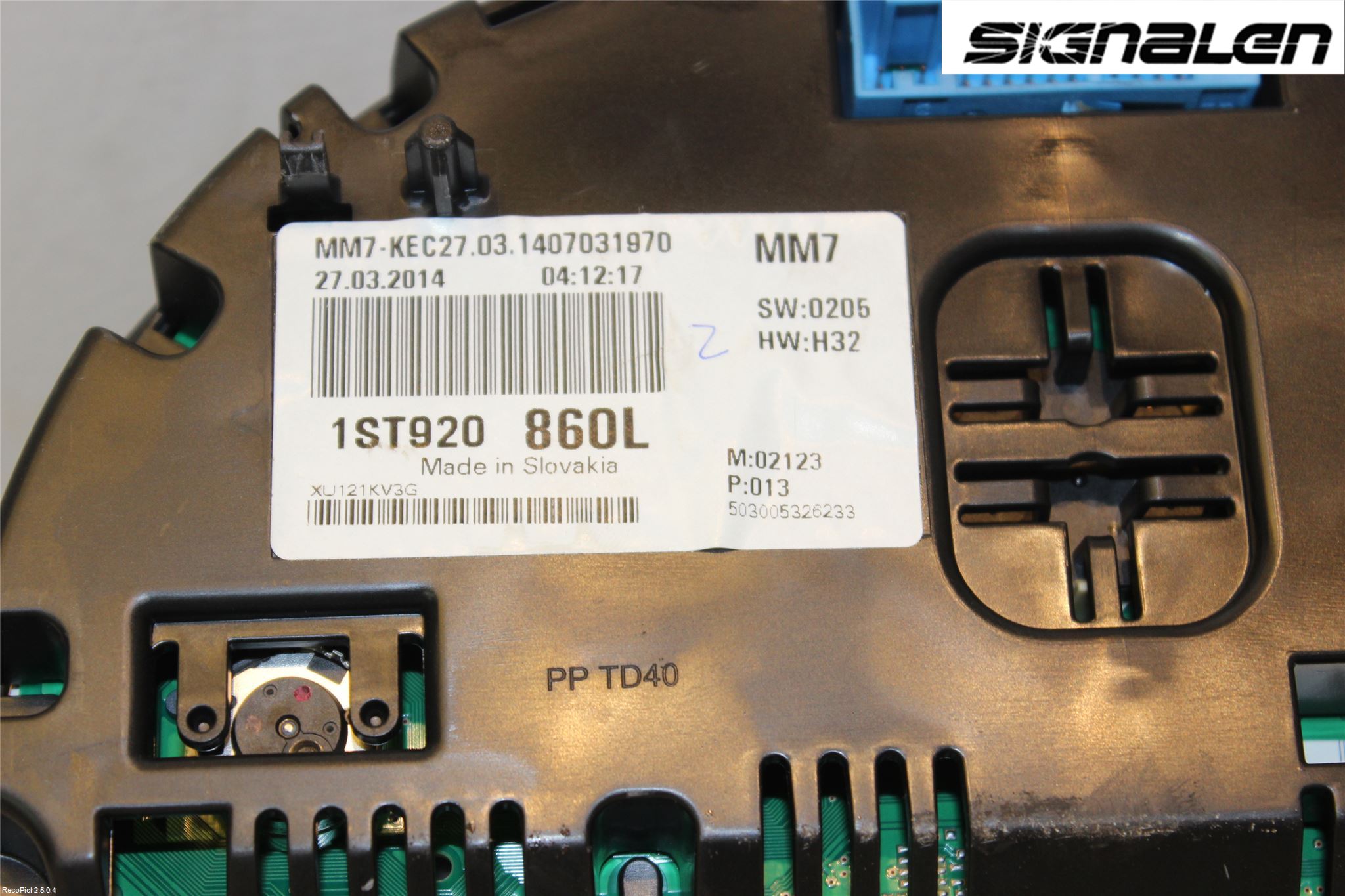 Skoda CITIGO / CITIGO E IV Instr Kombinert