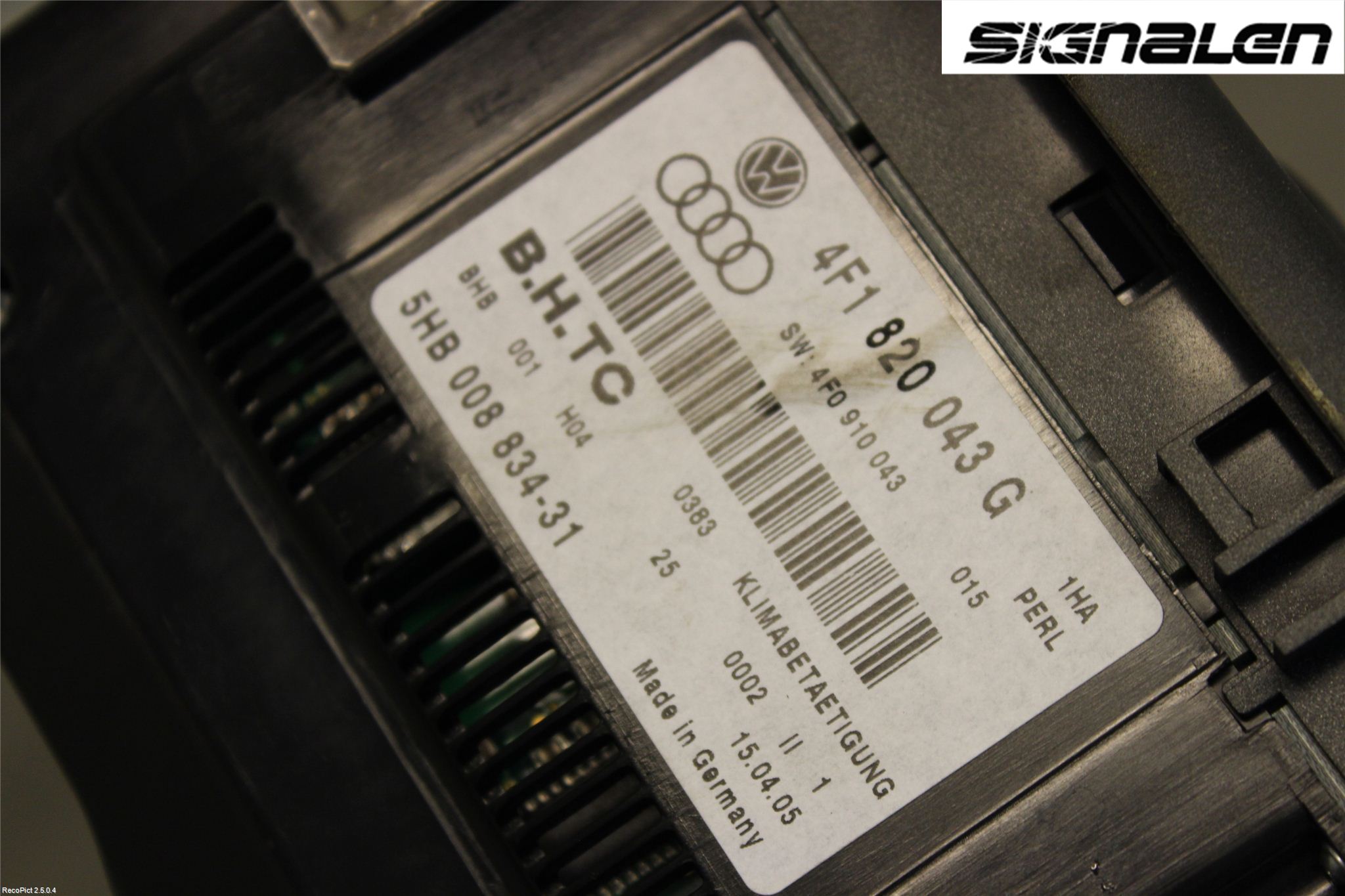 Audi A6/S6     05-11 Varme Ac Betjening-Display