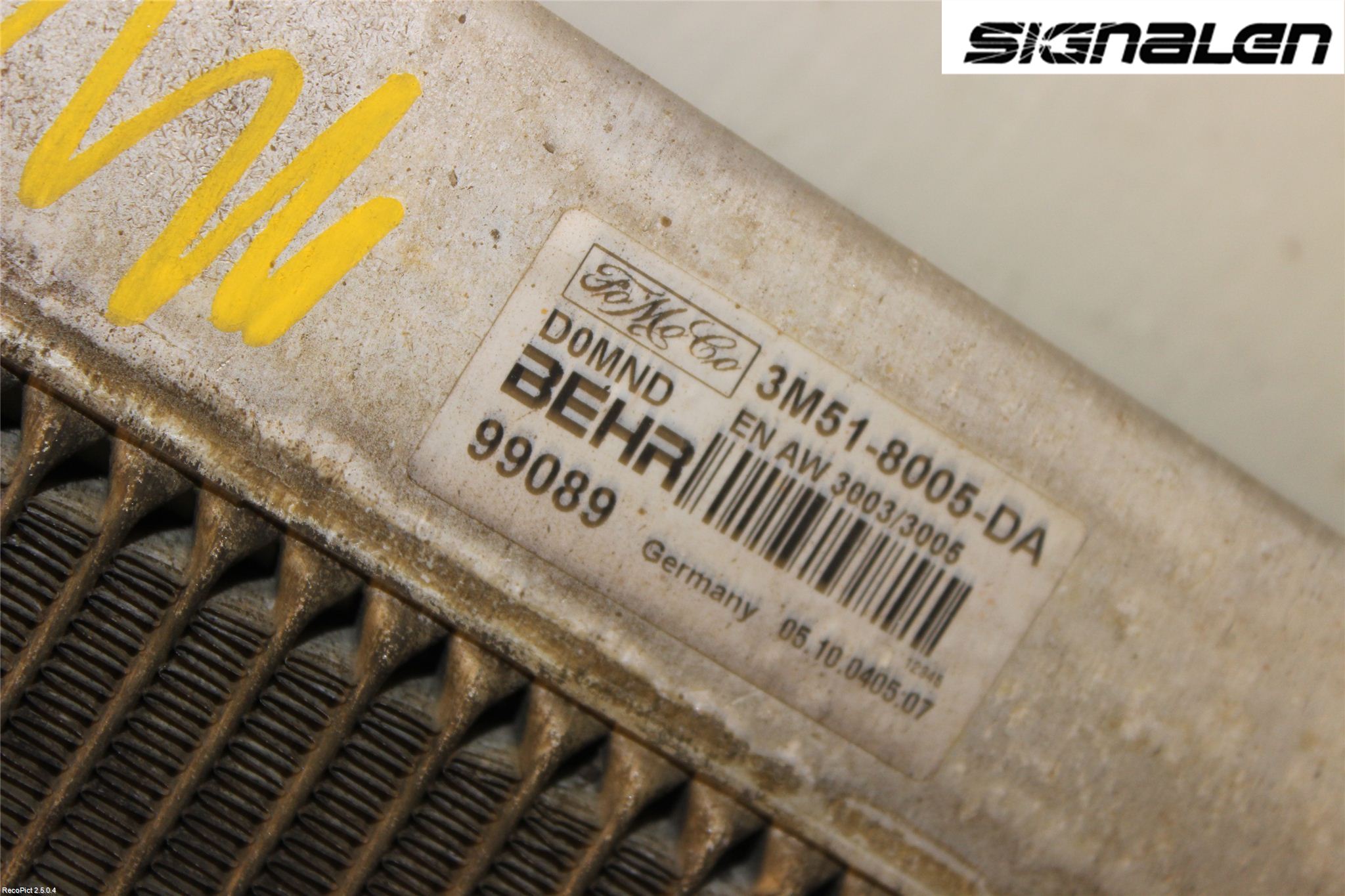 Volvo S40 04-07 Radiator Manuell