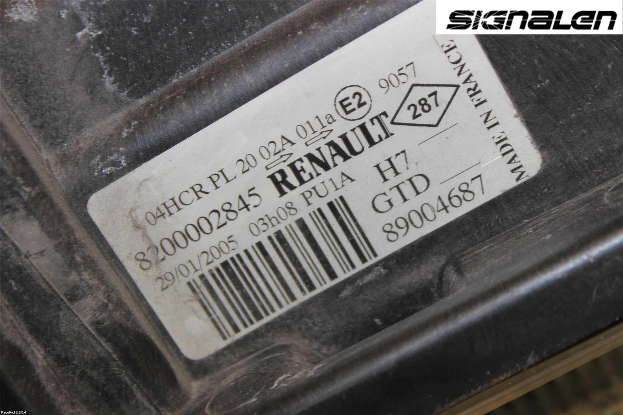 Renault LAGUNA II  01-05 Frontlykt Venstre