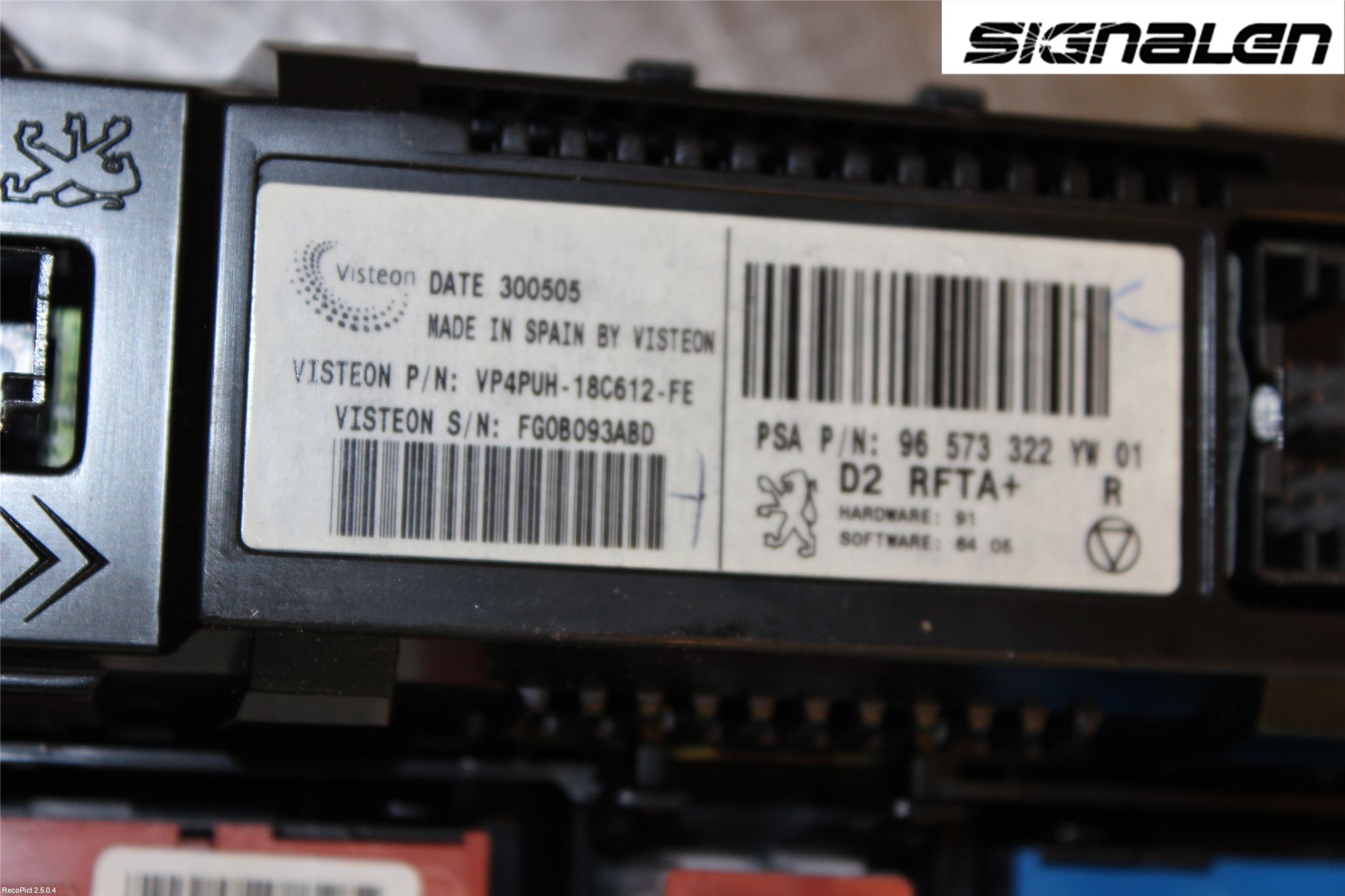 Peugeot 407 Varme Ac Betjening-Display