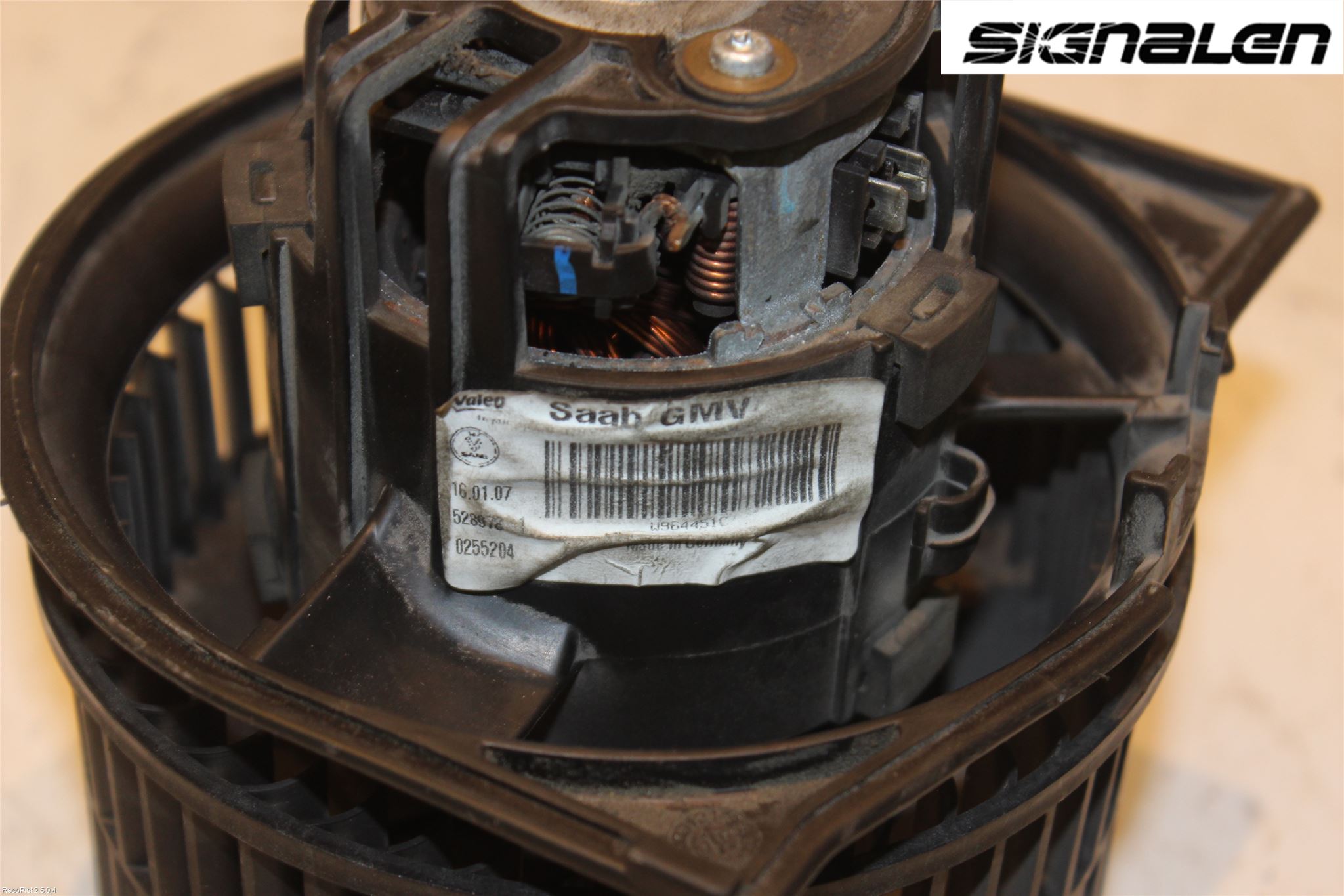 Saab 9-5     06-10 Varmeapparat Viftemotor