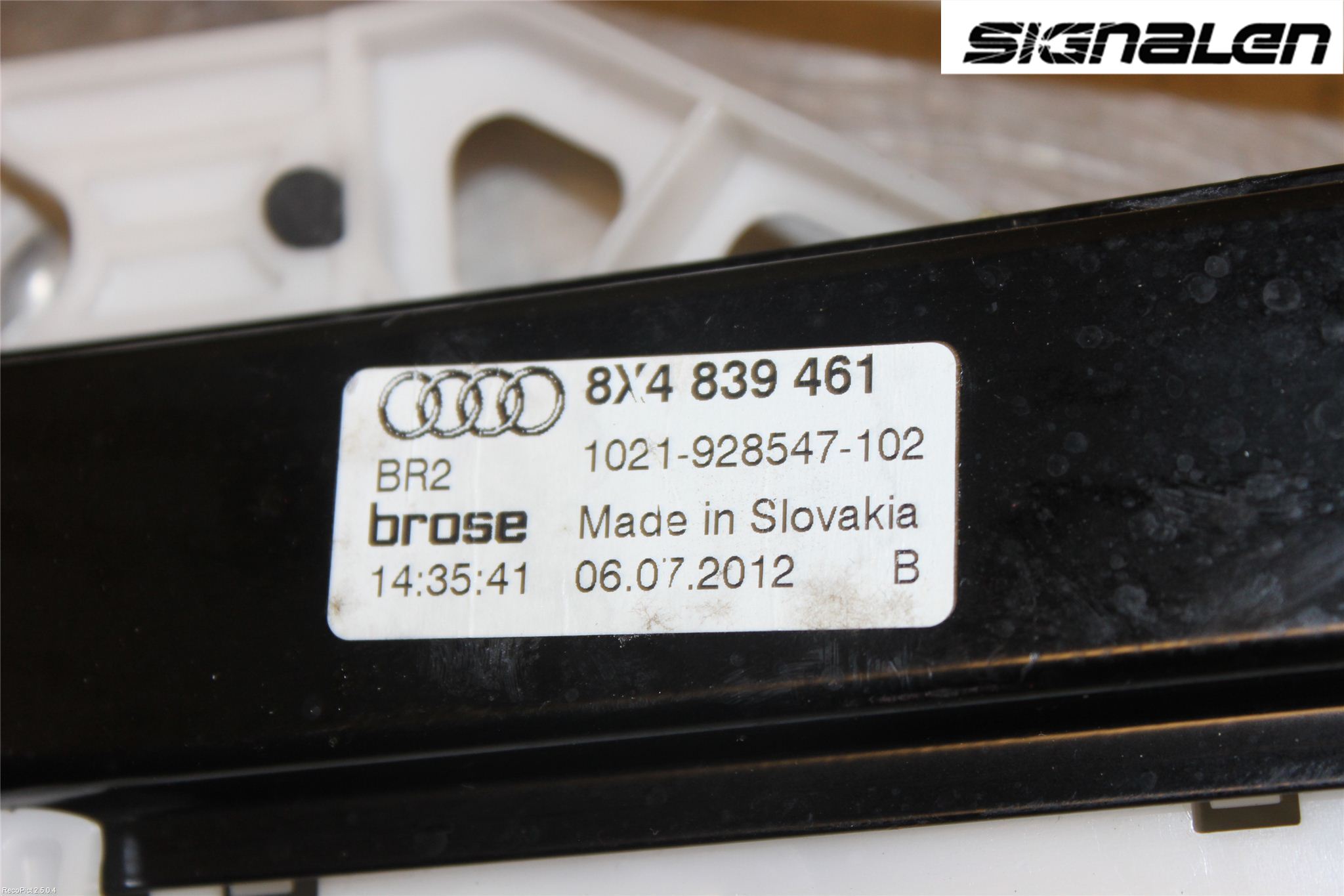 Audi A1/S1 11-18 Vindusheis