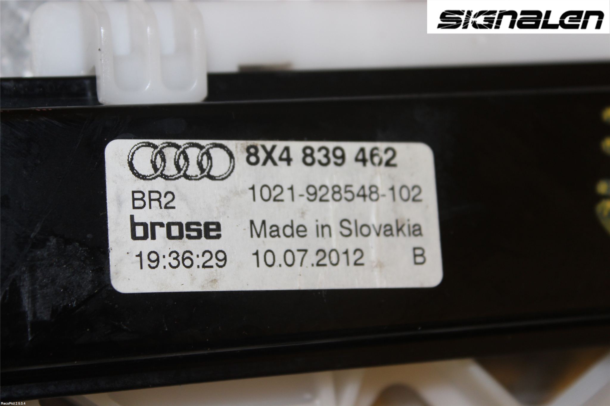 Audi A1/S1 11-18 Vindusheis