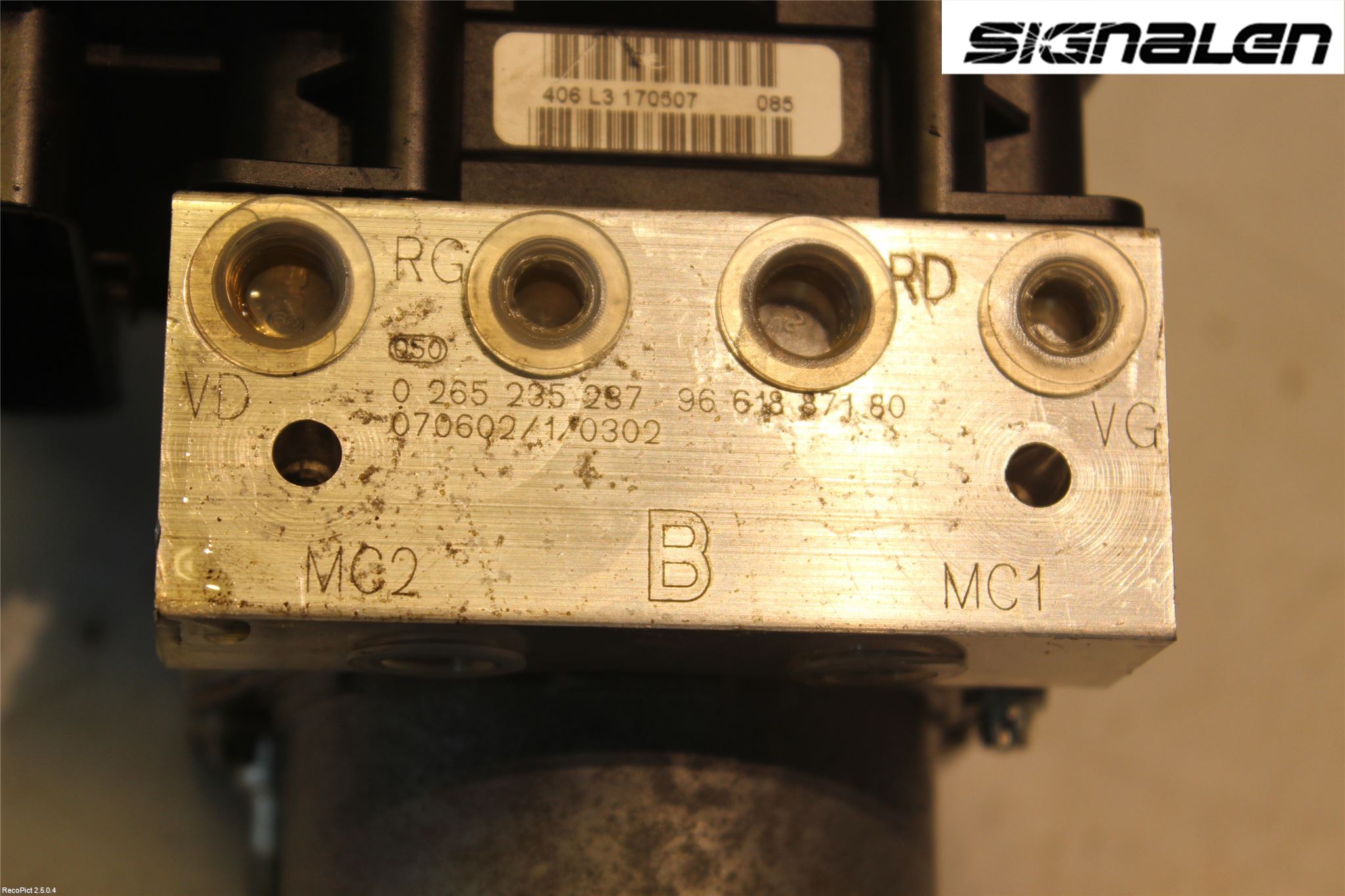 Peugeot 307     05-08 Abs Hydraulikkaggregat
