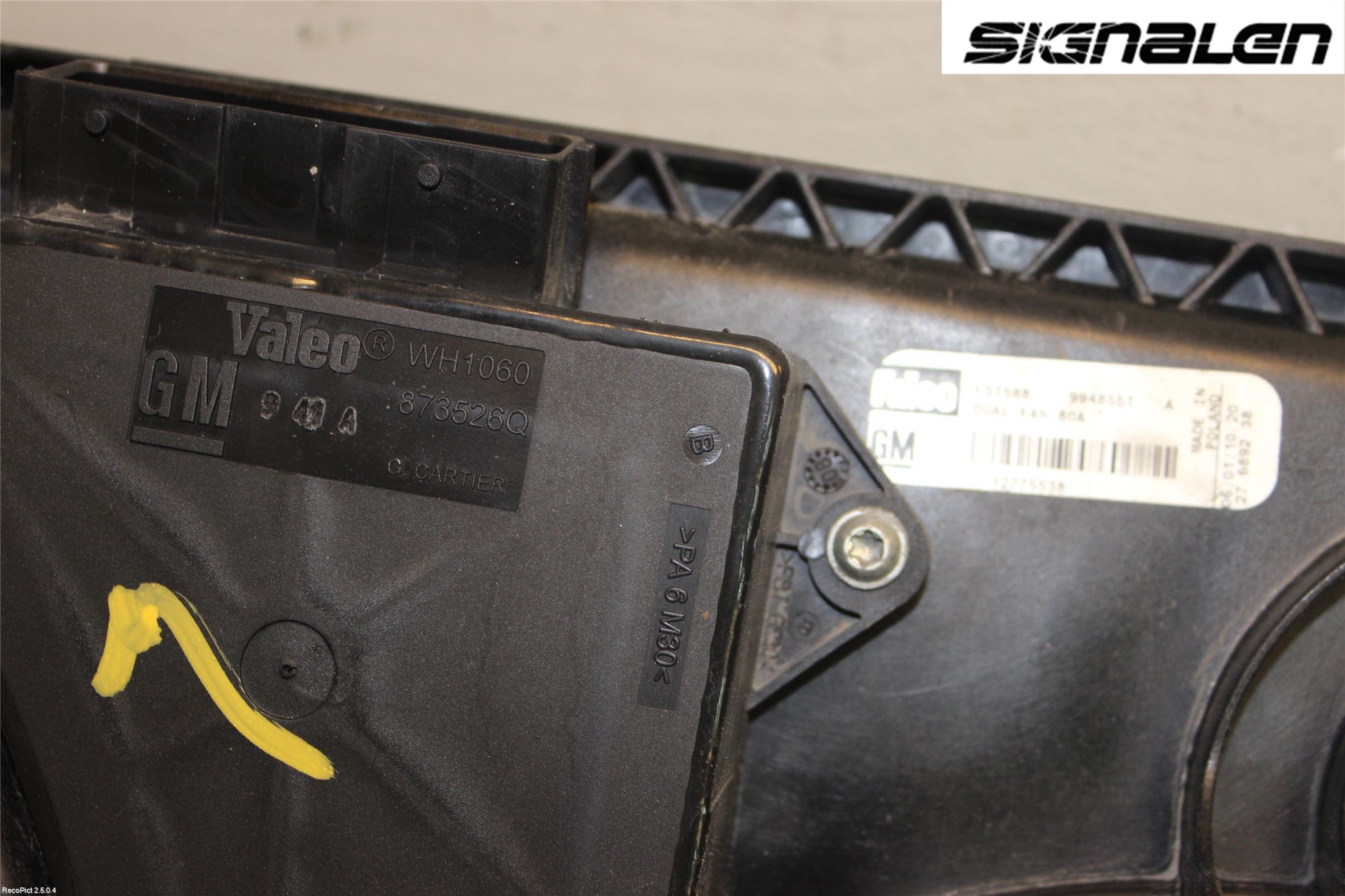 Saab 9-3 VER2/VER3 08-15 Kjølevifte Elektrisk