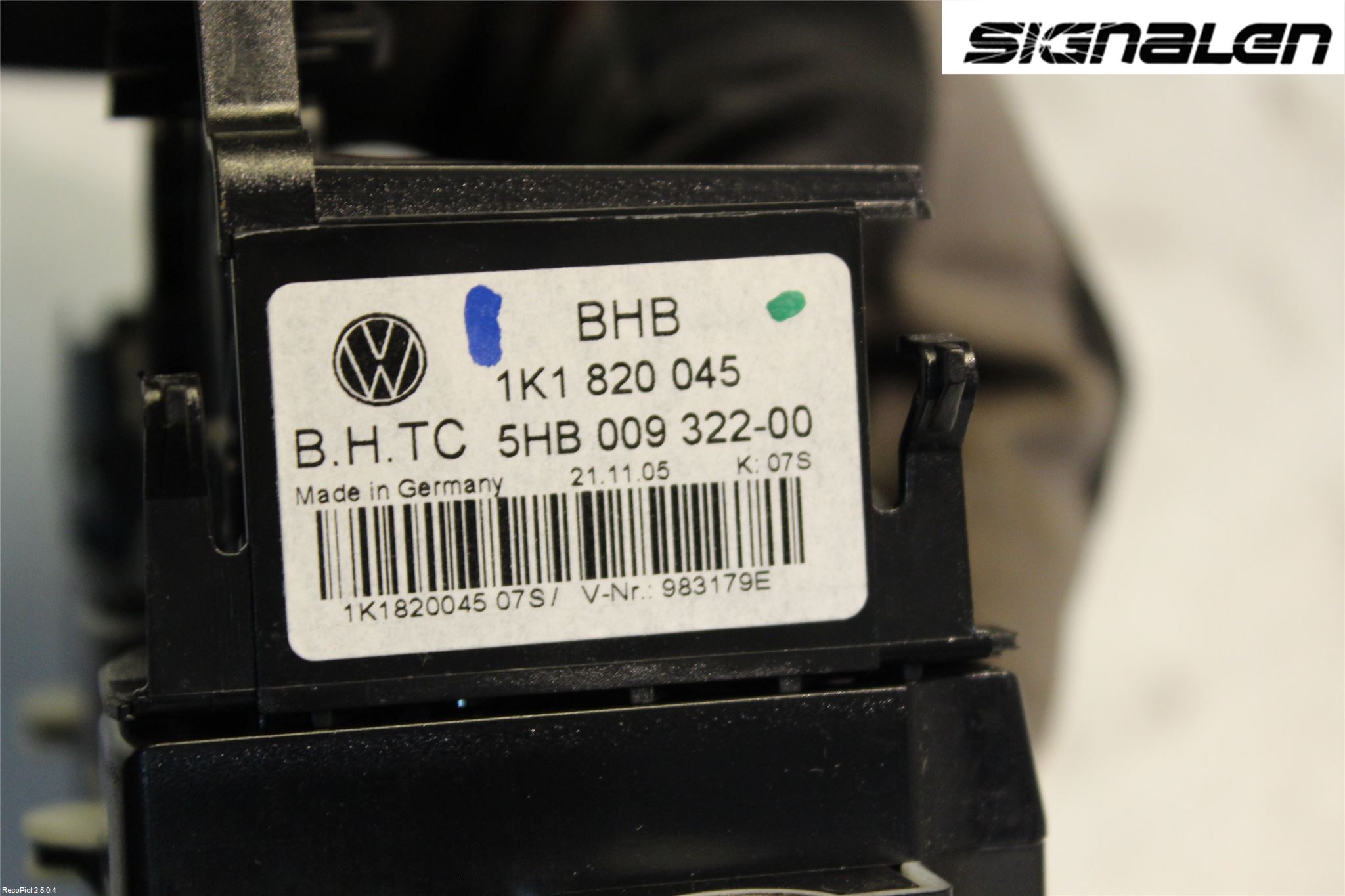 Volkswagen VW GOLF V 04-09 Varme Ac Betjening-Display