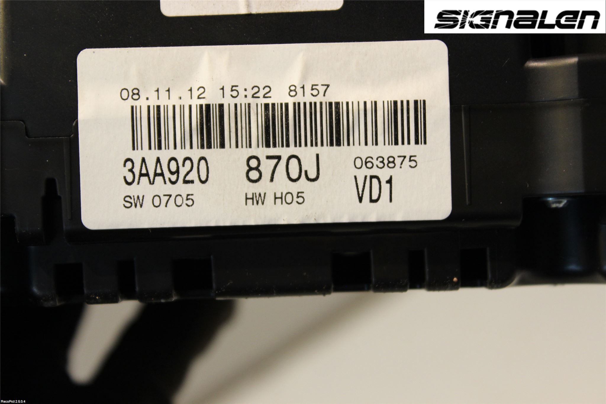 Volkswagen VW PASSAT 11-14 Instr Kombinert