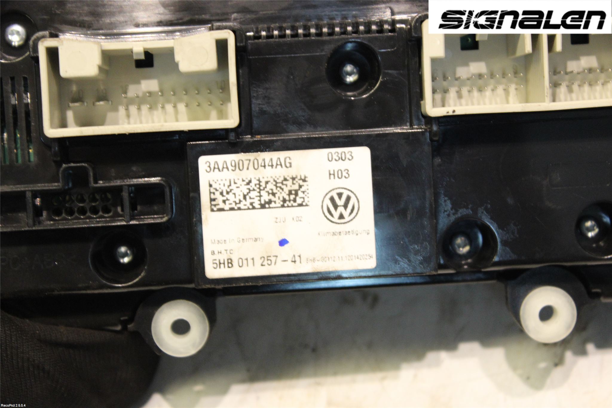 Volkswagen VW PASSAT 11-14 Varme Ac Betjening-Display