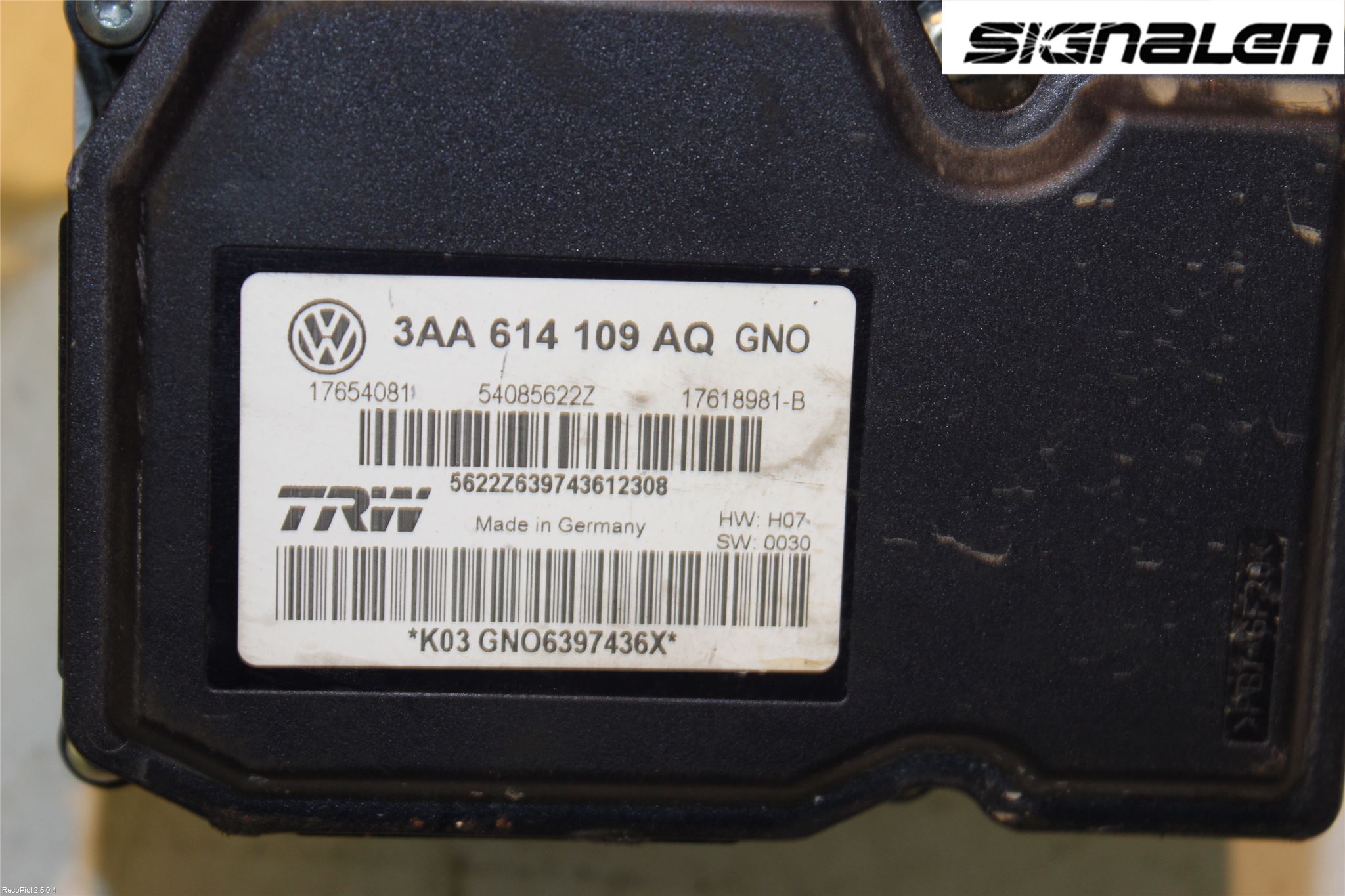 Volkswagen VW PASSAT 11-14 Abs Hydraulikkaggregat