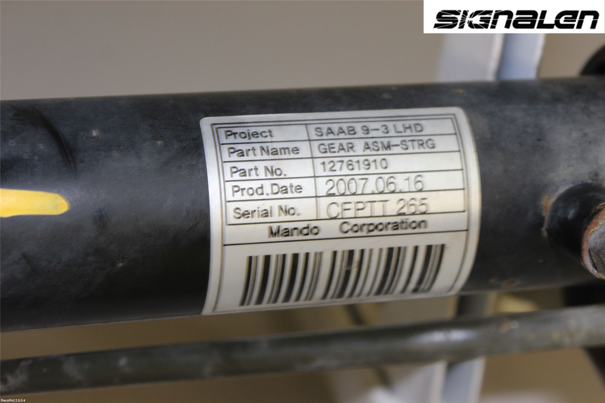 Saab 9-3 VER2/VER3 08-15 Servo Snekke - Tannstang