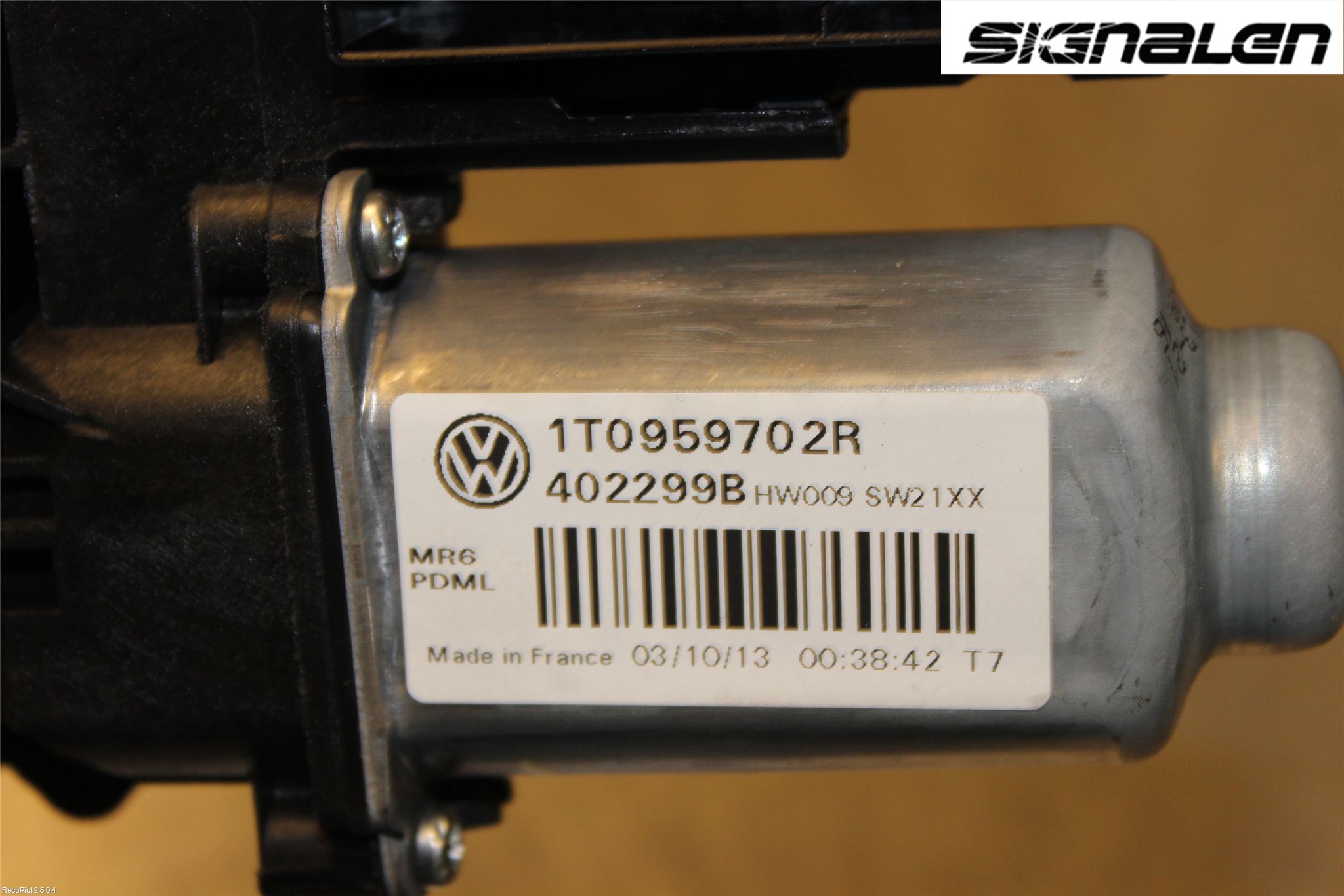 Volkswagen VW CADDY 11-15 Vindusheismotor