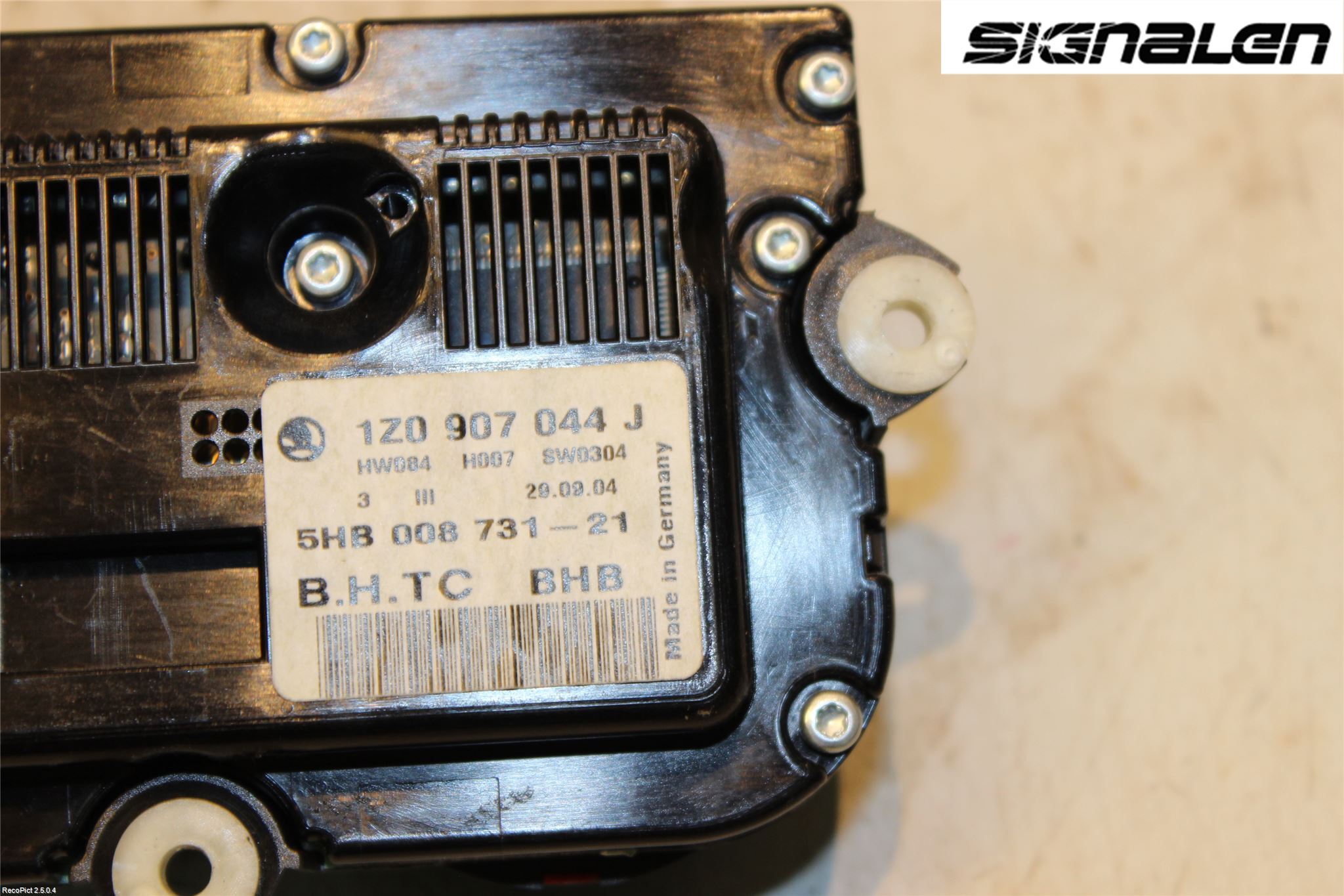 Skoda OCTAVIA (1Z) 05-13 Varme Ac Betjening-Display