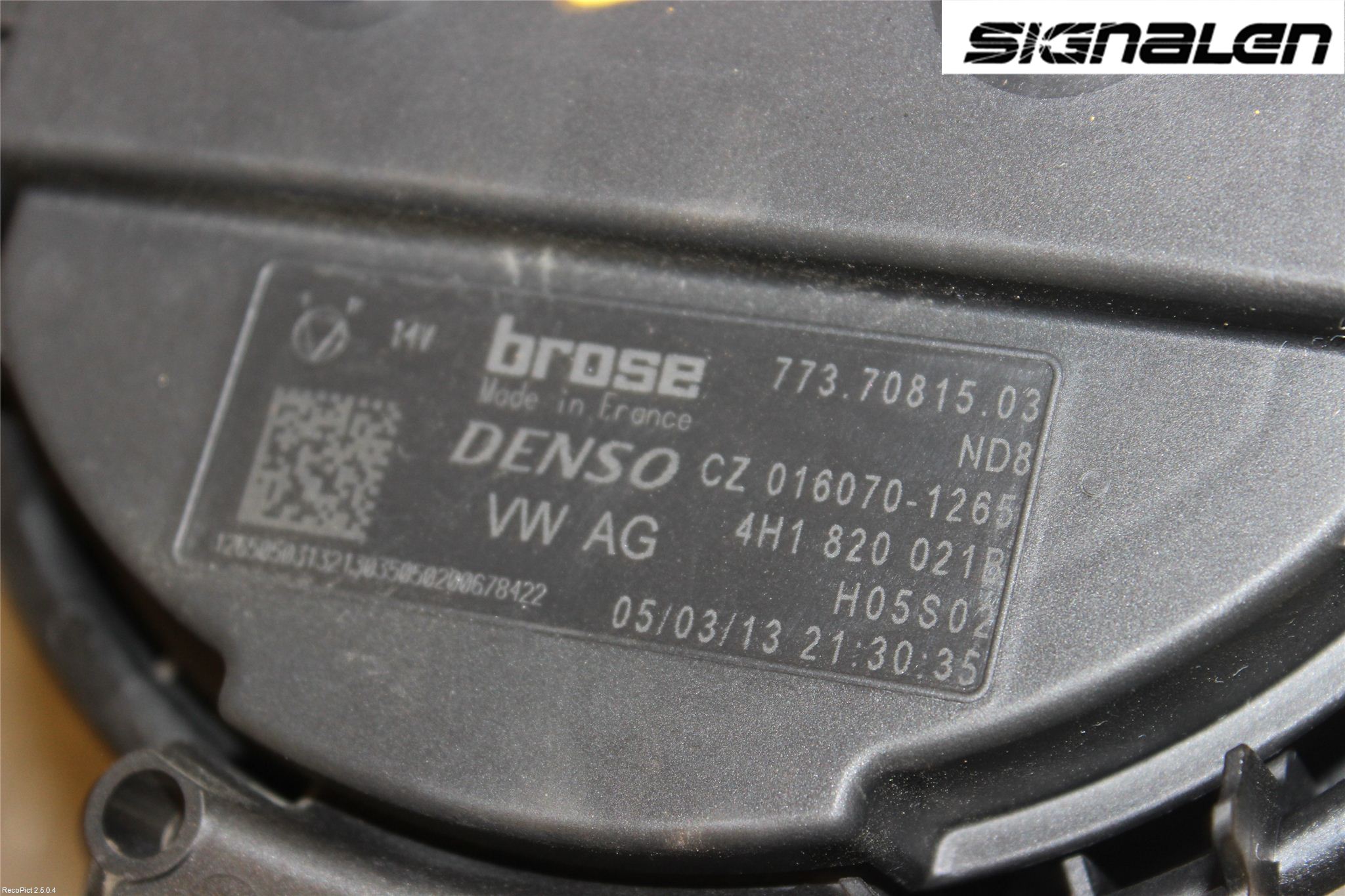 Audi A6/S6 4G 11-18 Varmeapparat Viftemotor