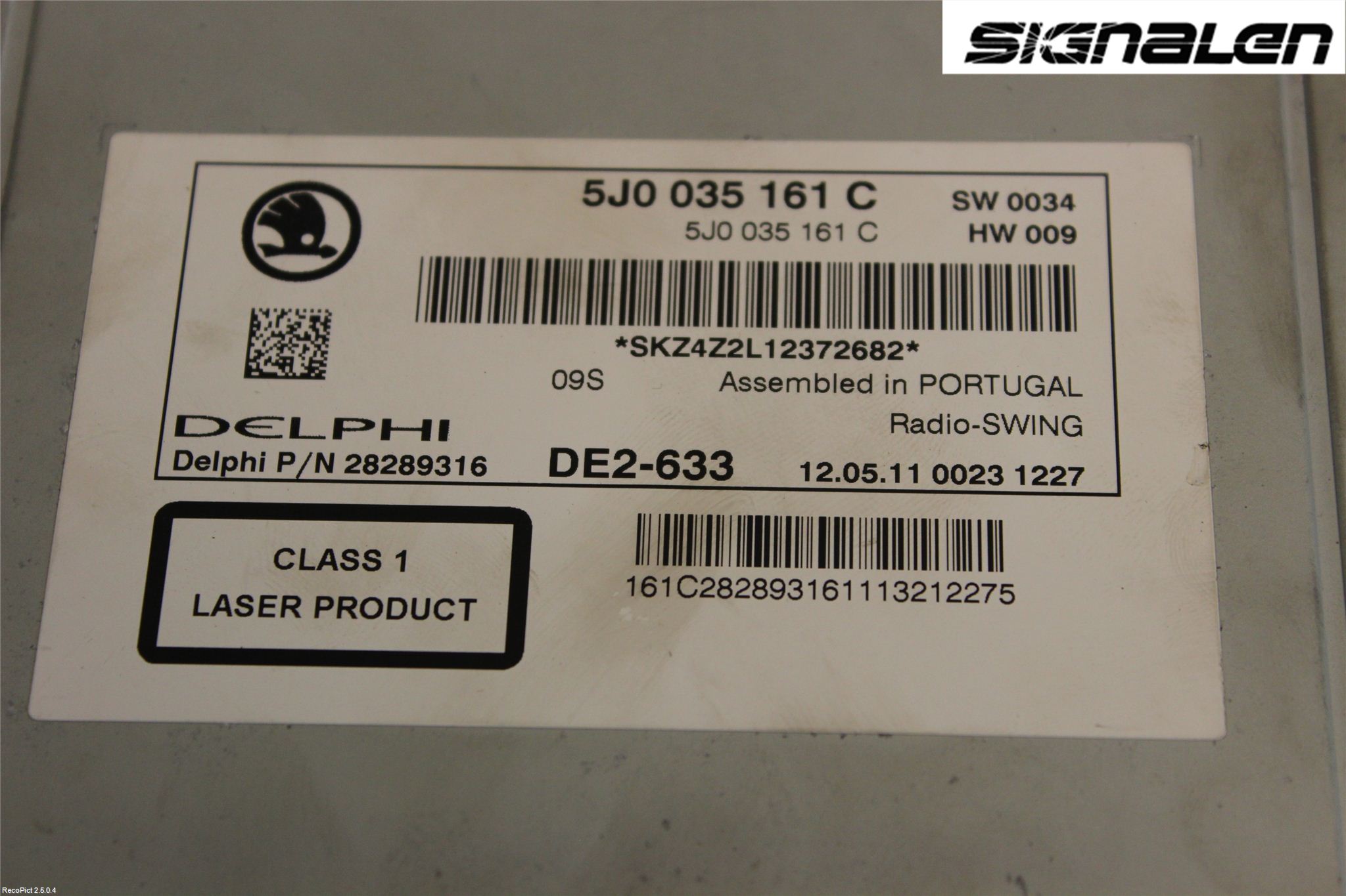 Skoda FABIA 07-14 Stereo Radio