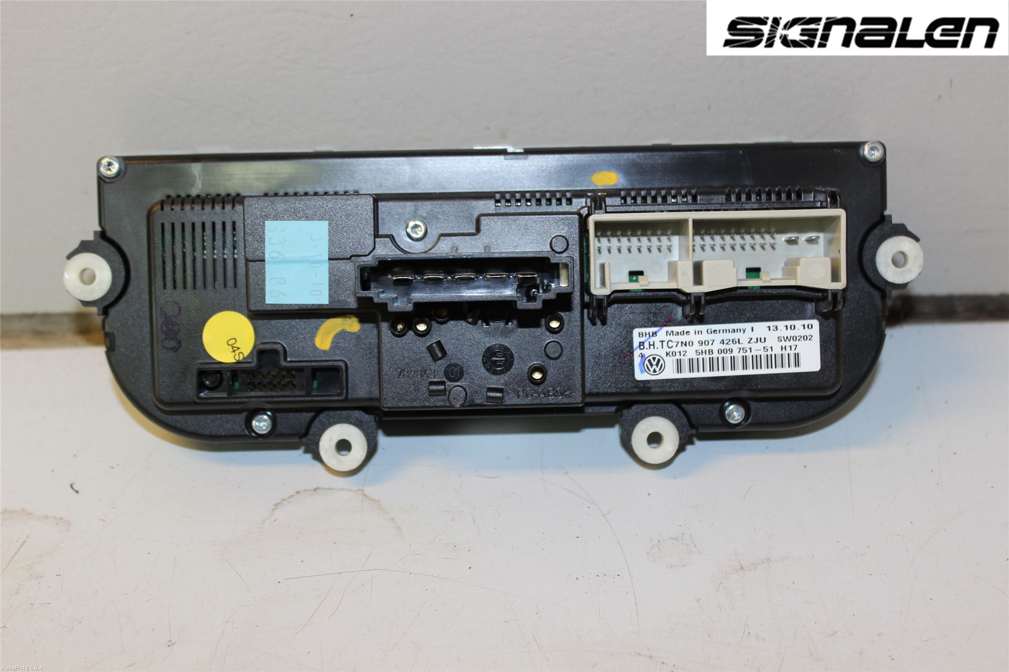 Volkswagen VW CADDY 11-15 Varme Ac Betjening-Display
