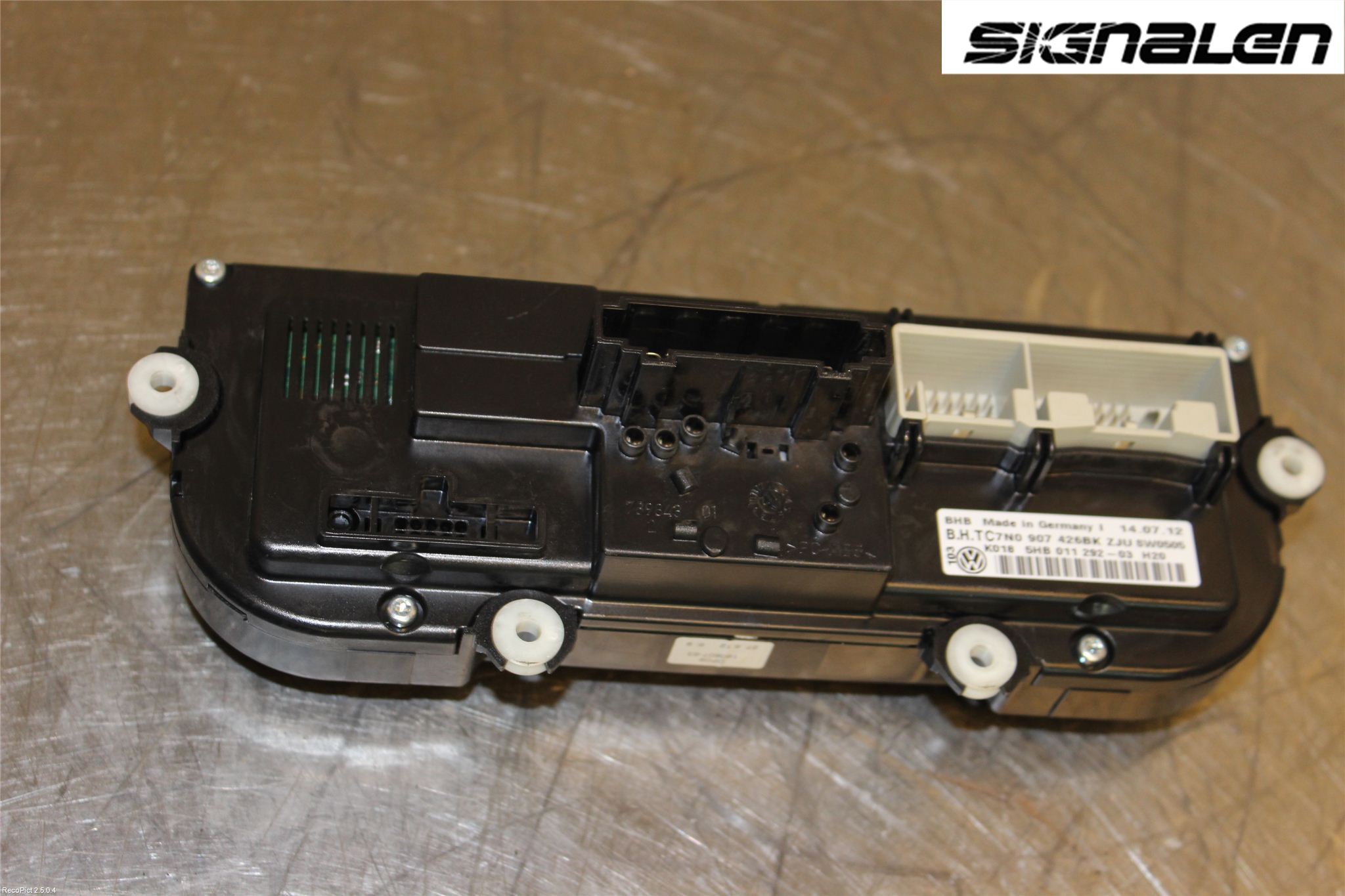 Volkswagen VW CADDY 11-15 Varme Ac Betjening-Display