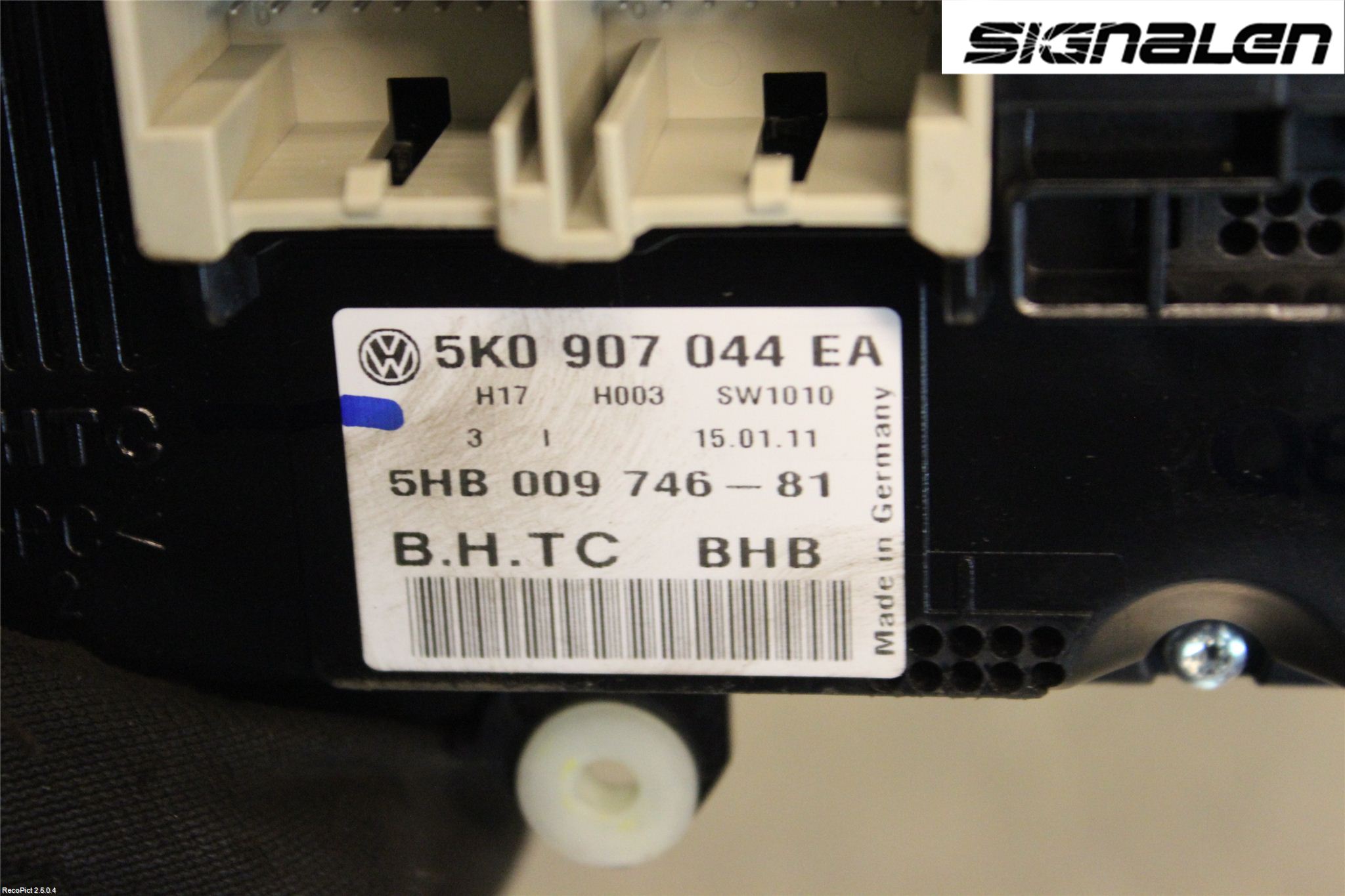 Volkswagen VW JETTA VI 11- Varme Ac Betjening-Display