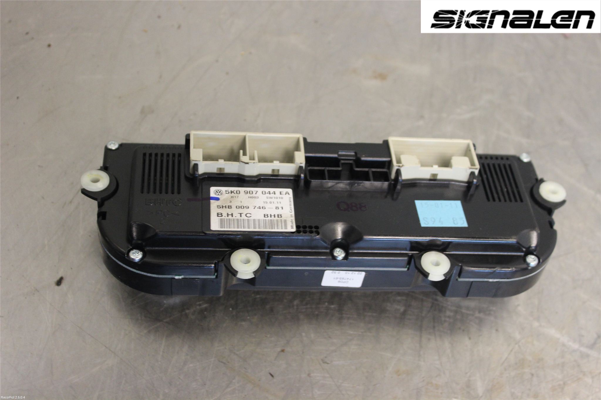 Volkswagen VW JETTA VI 11- Varme Ac Betjening-Display