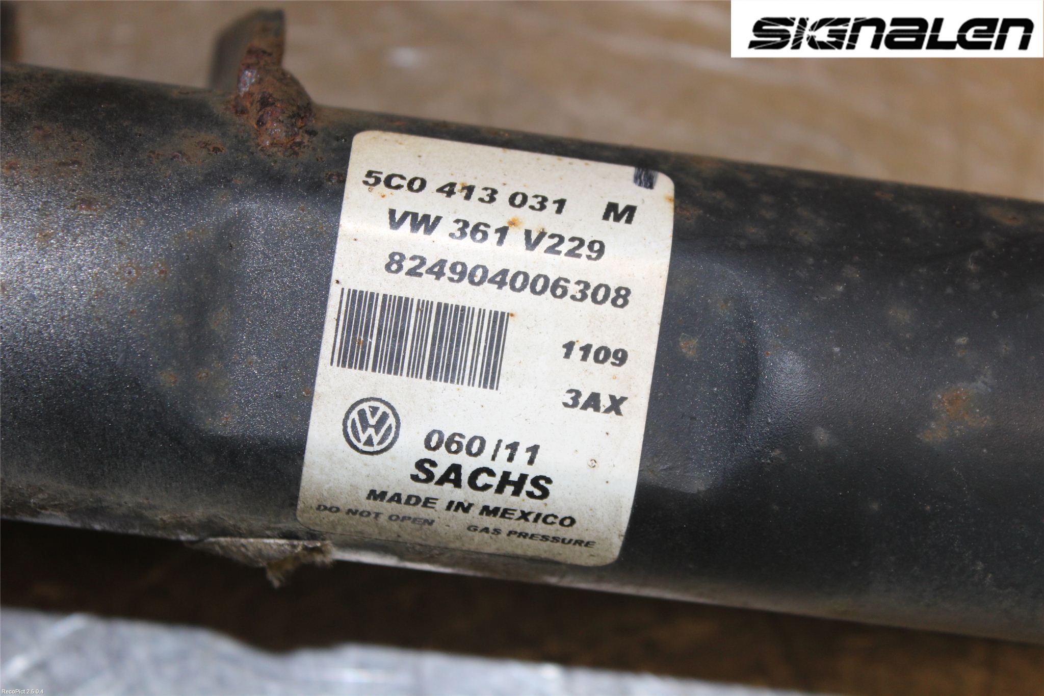 Volkswagen VW JETTA VI 11- Fjærbein Foran Venstre
