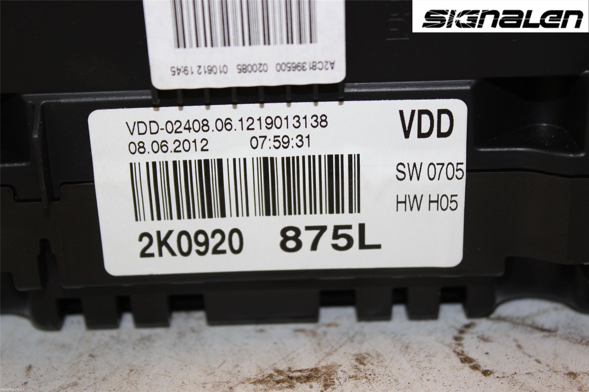 Volkswagen VW CADDY 11-15 Instr Kombinert