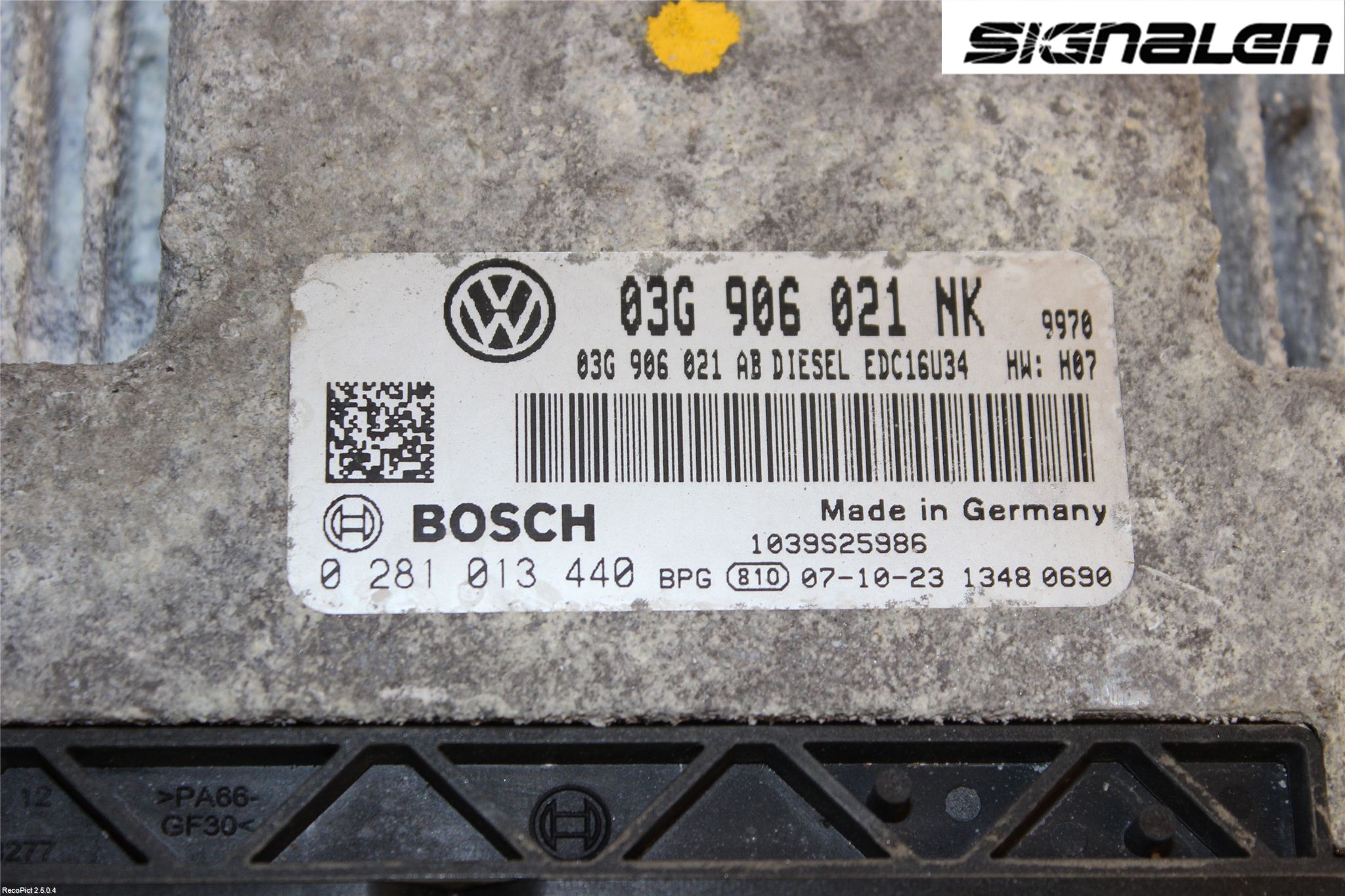 Volkswagen VW PASSAT 05-11 Styreenhet Innsprøytning