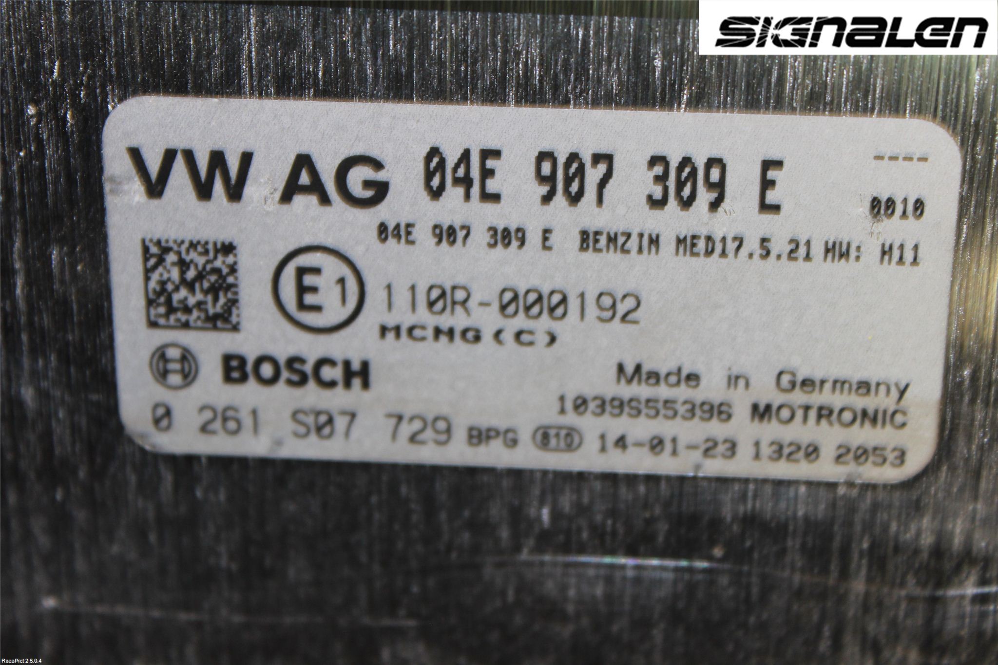 Volkswagen VW GOLF / E-GOLF VII 13-20 Styreenhet Innsprøytning